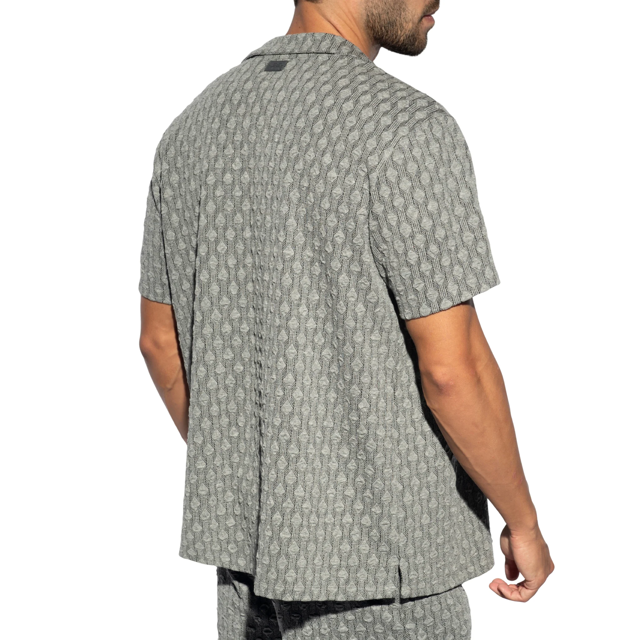 ES Collection Glen Shirt Charcoal SHT033 - Image 3