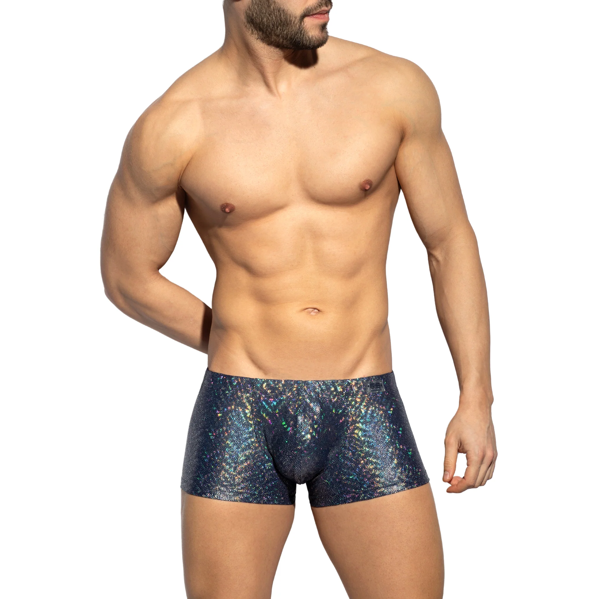 ES Collection Glitter Swim Trunk Navy 2311 - Image 2