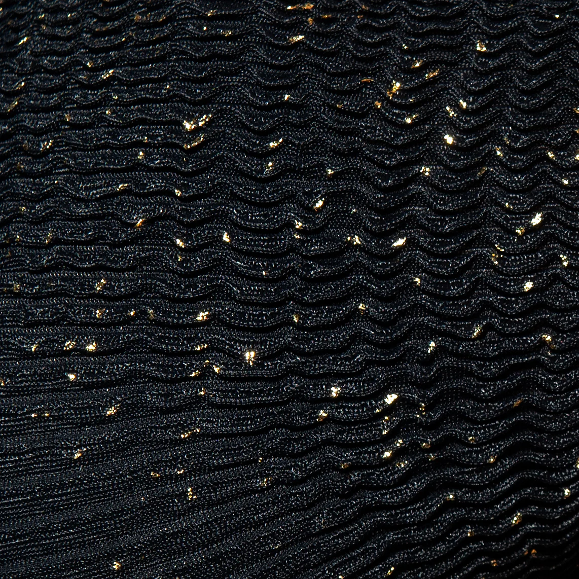 ES Collection Gold Glitter Sunga Black UN618 - Image 4