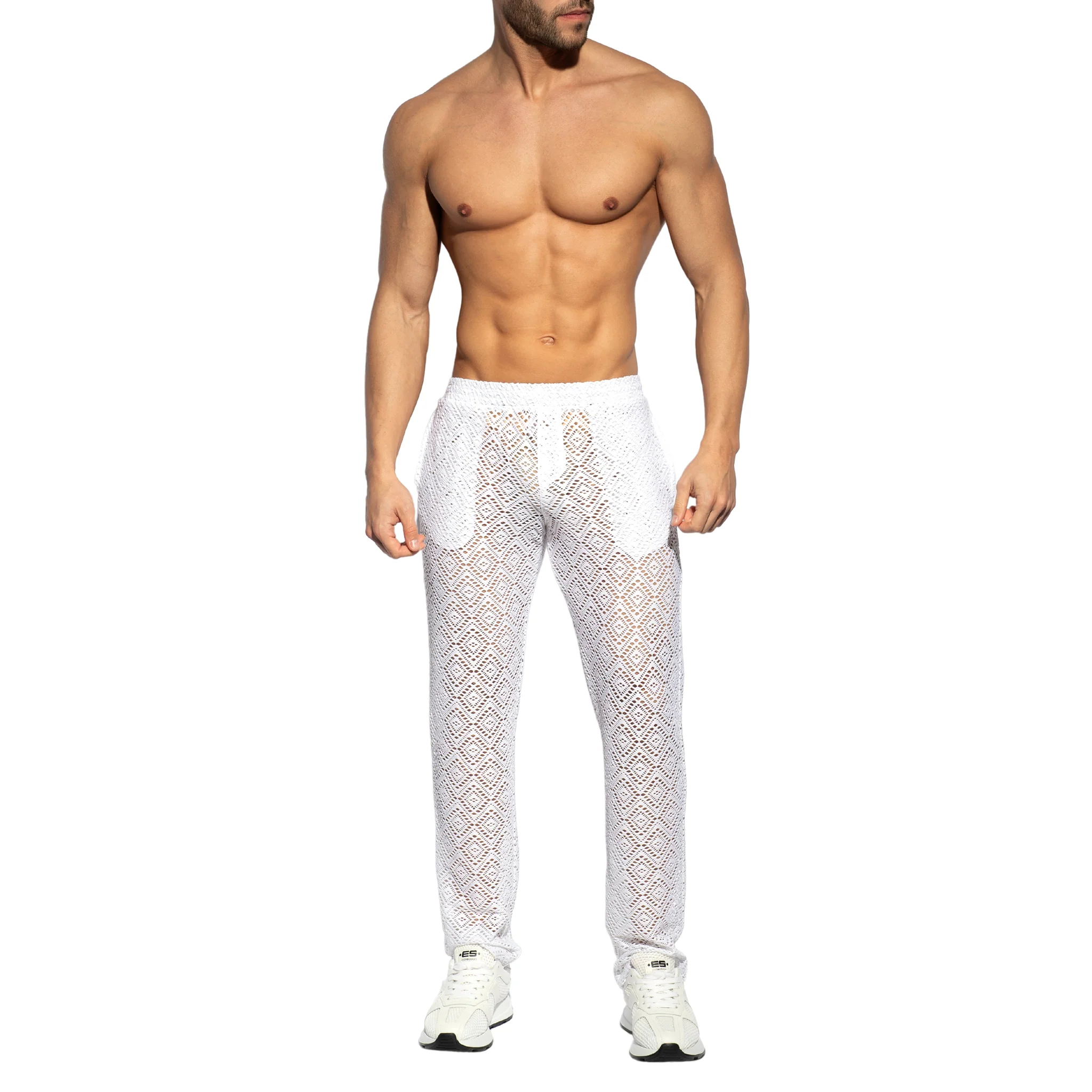 ES Collection Ibiza Retro Long Pants Ivory SP329 - Image 2
