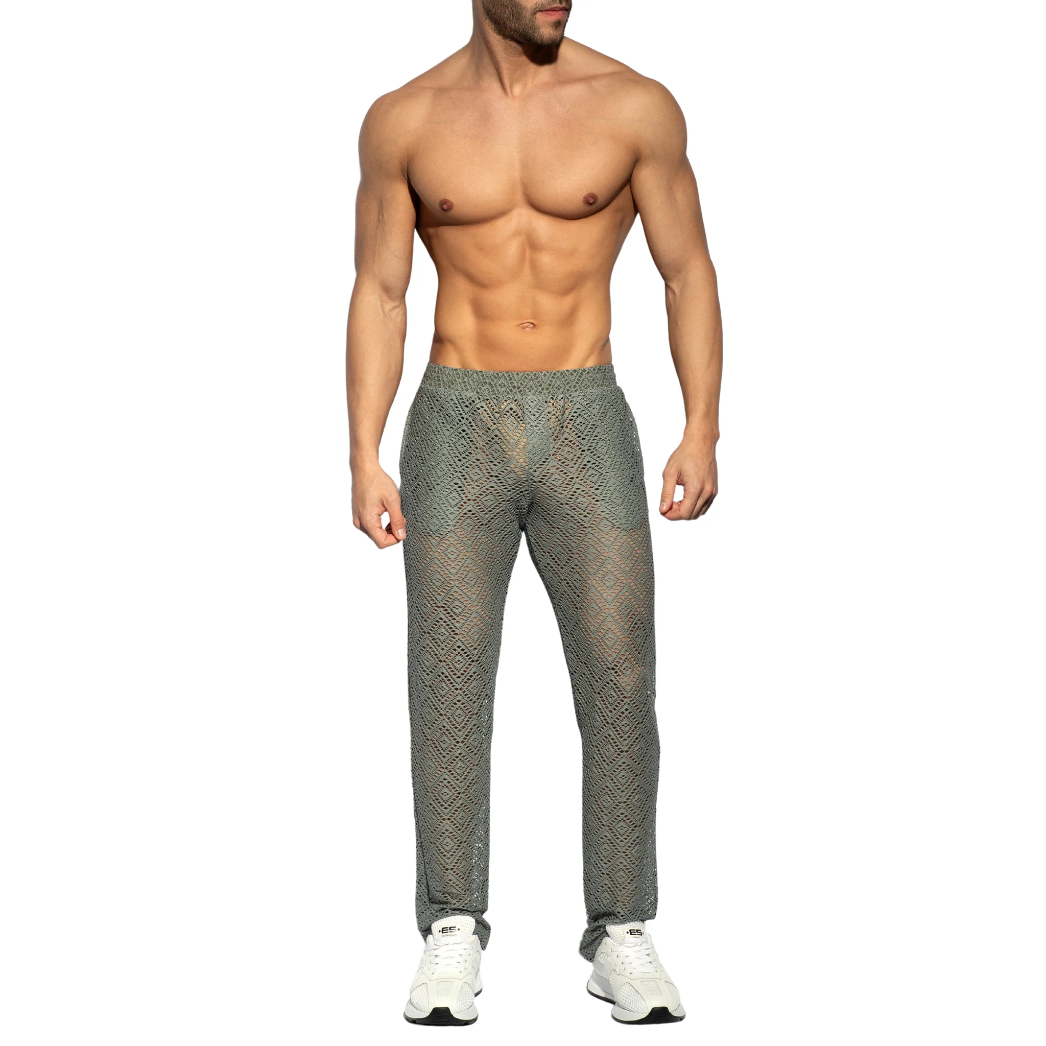 ES Collection Ibiza Retro Long Pants Khaki SP329 - Image 2