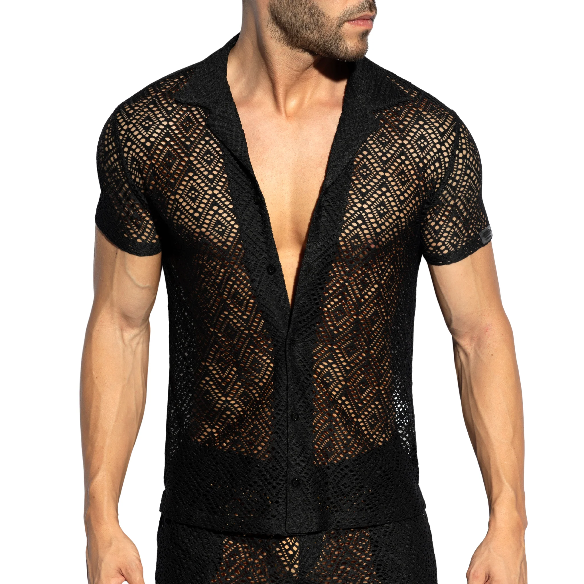 ES Collection Ibiza Retro Shirt Black SHT027 - Image 2