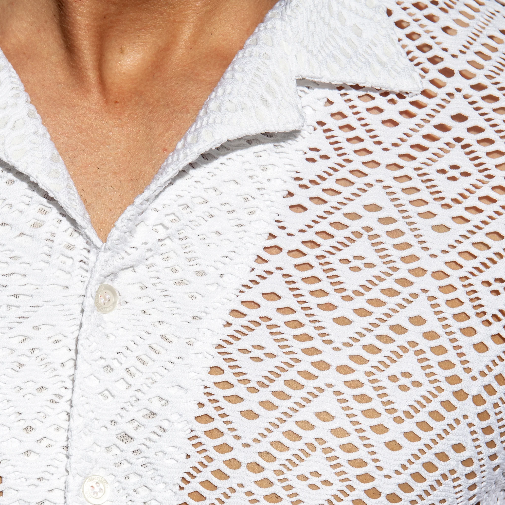ES Collection Ibiza Retro Shirt Ivory SHT027 - Image 4