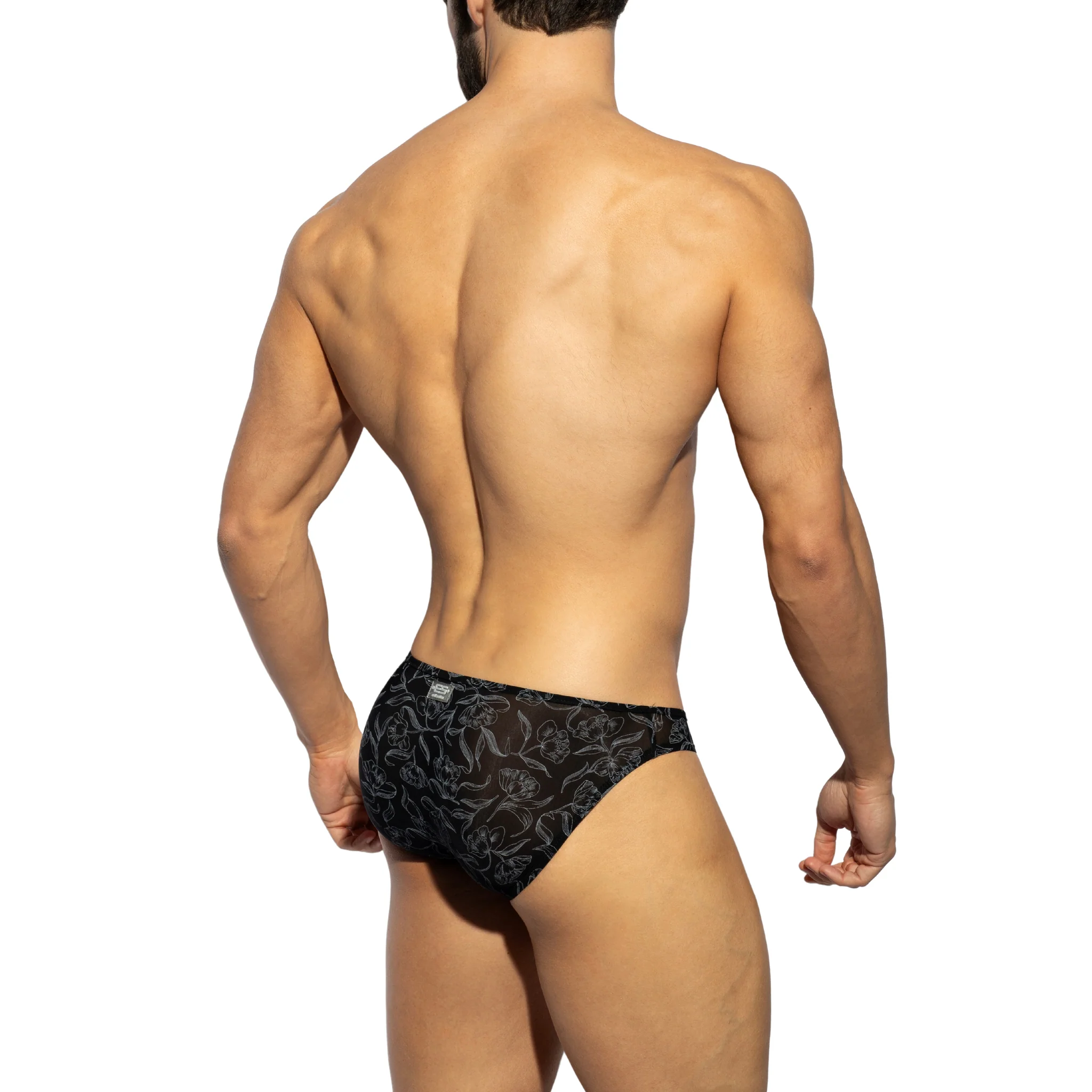 ES Collection Lingerie Bikini Brief Black UN625 - Image 3