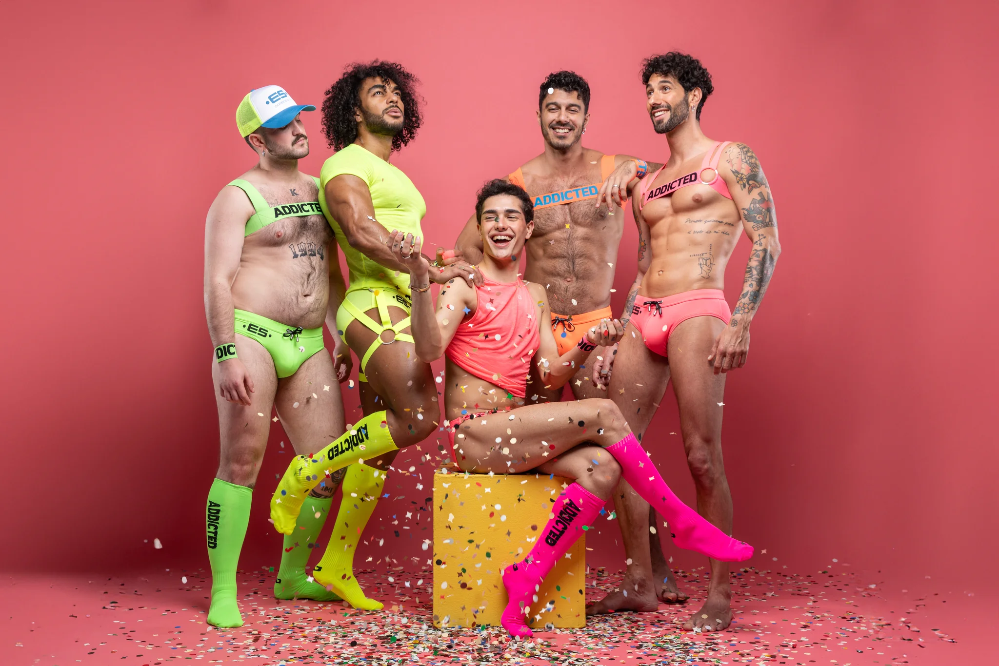 ES Collection Neon Swim Brief Neon Green 2105 - Image 4