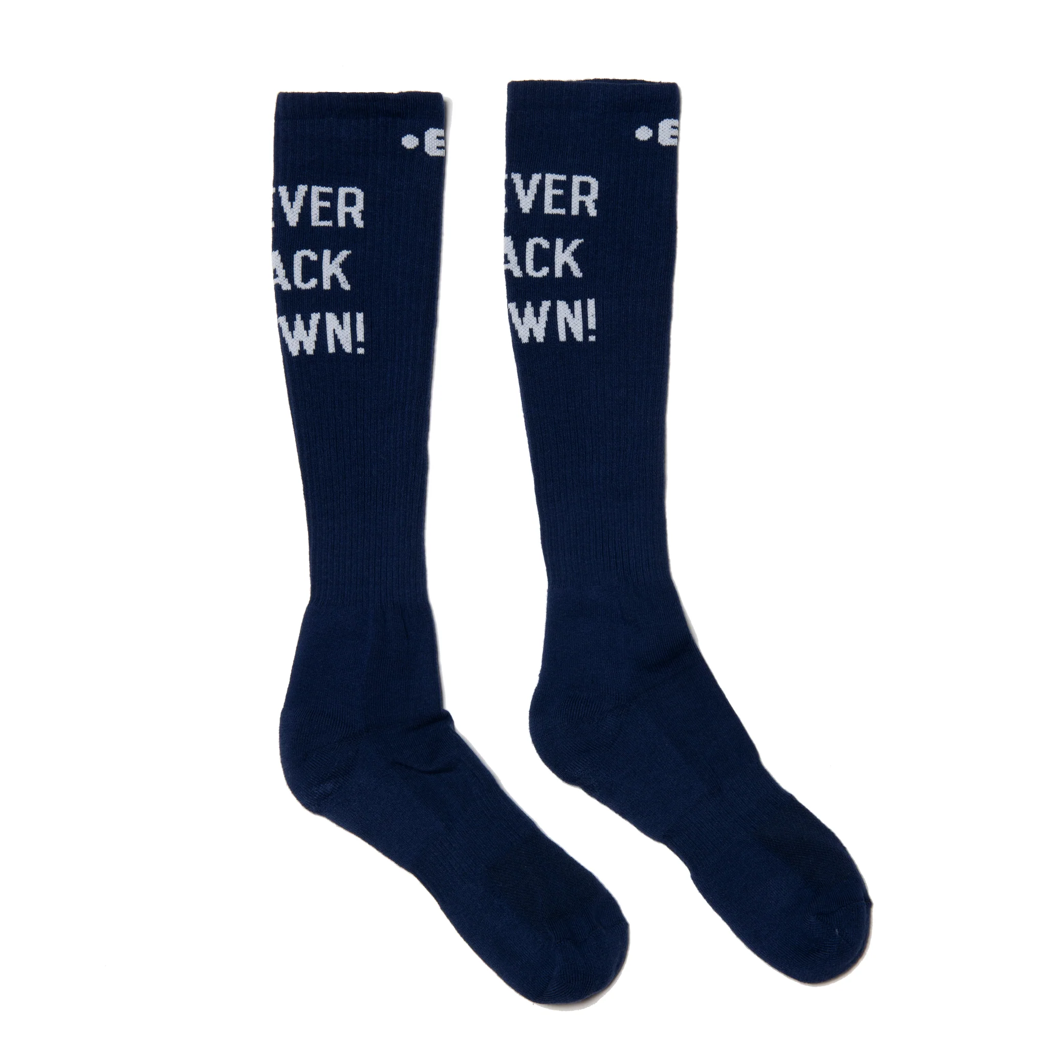 ES Collection Never Back Down Socks Navy SCK09 - Image 4