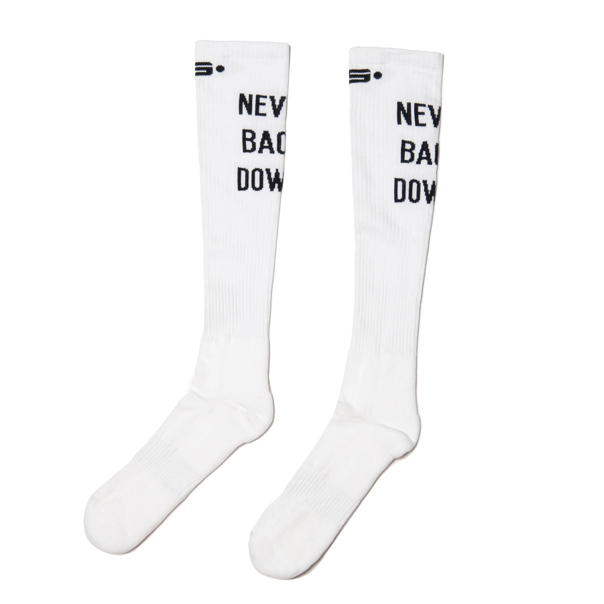 ES Collection Never Back Down Socks White SCK09 - Image 3