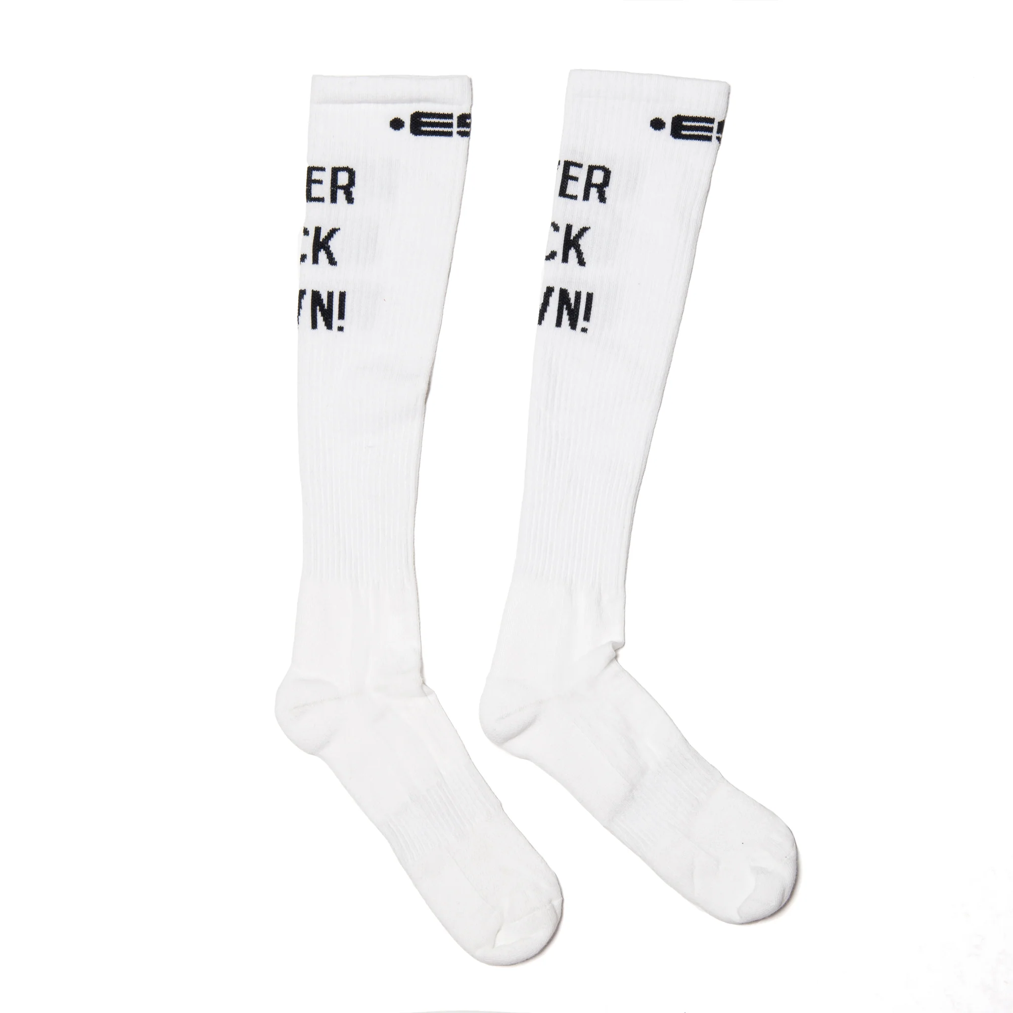 ES Collection Never Back Down Socks White SCK09 - Image 4