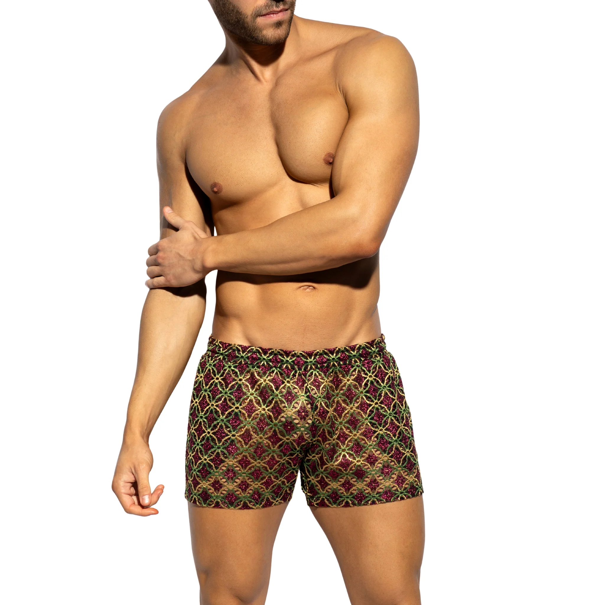 ES Collection Opulent Shorts Aubergine SP365 - Image 2