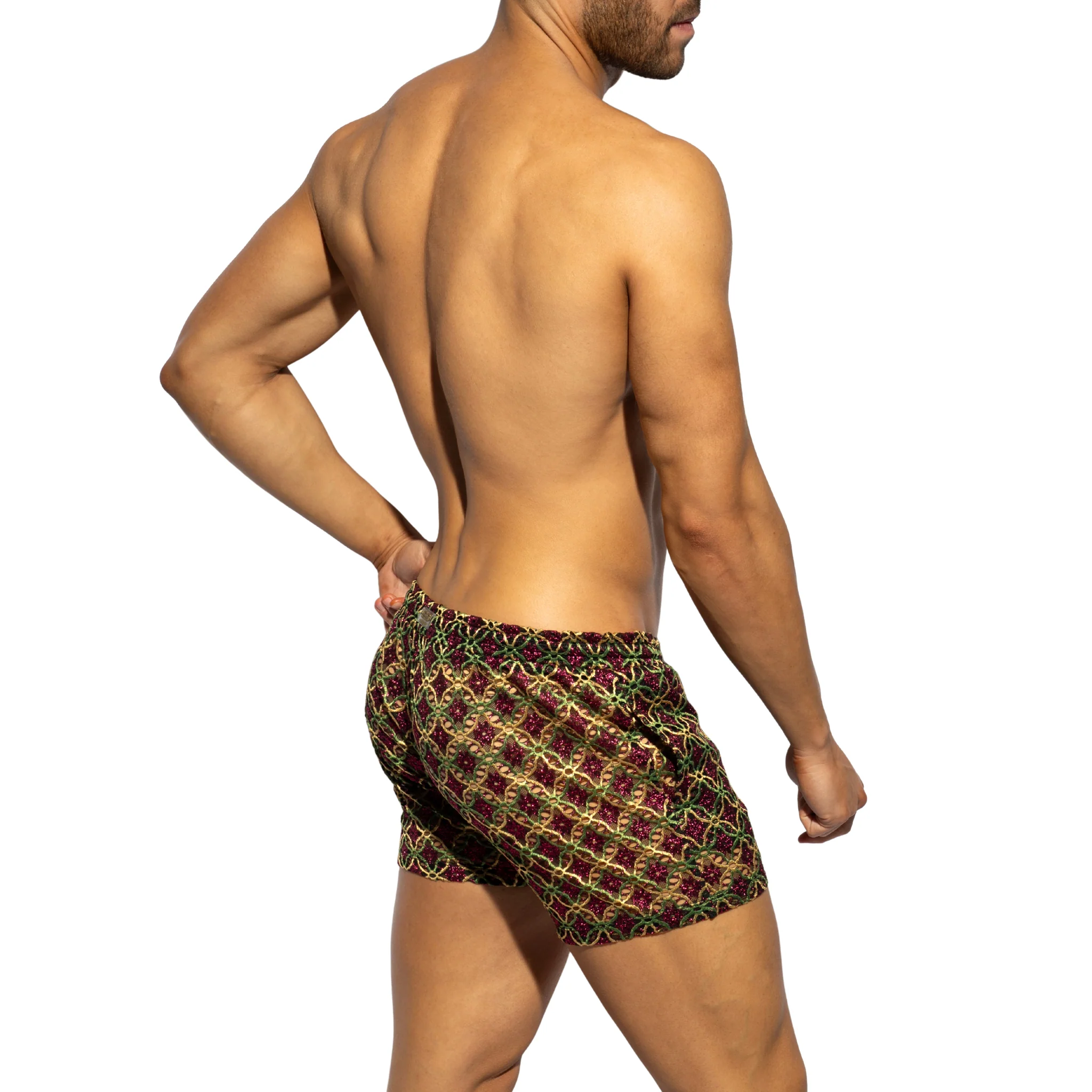 ES Collection Opulent Shorts Aubergine SP365 - Image 3
