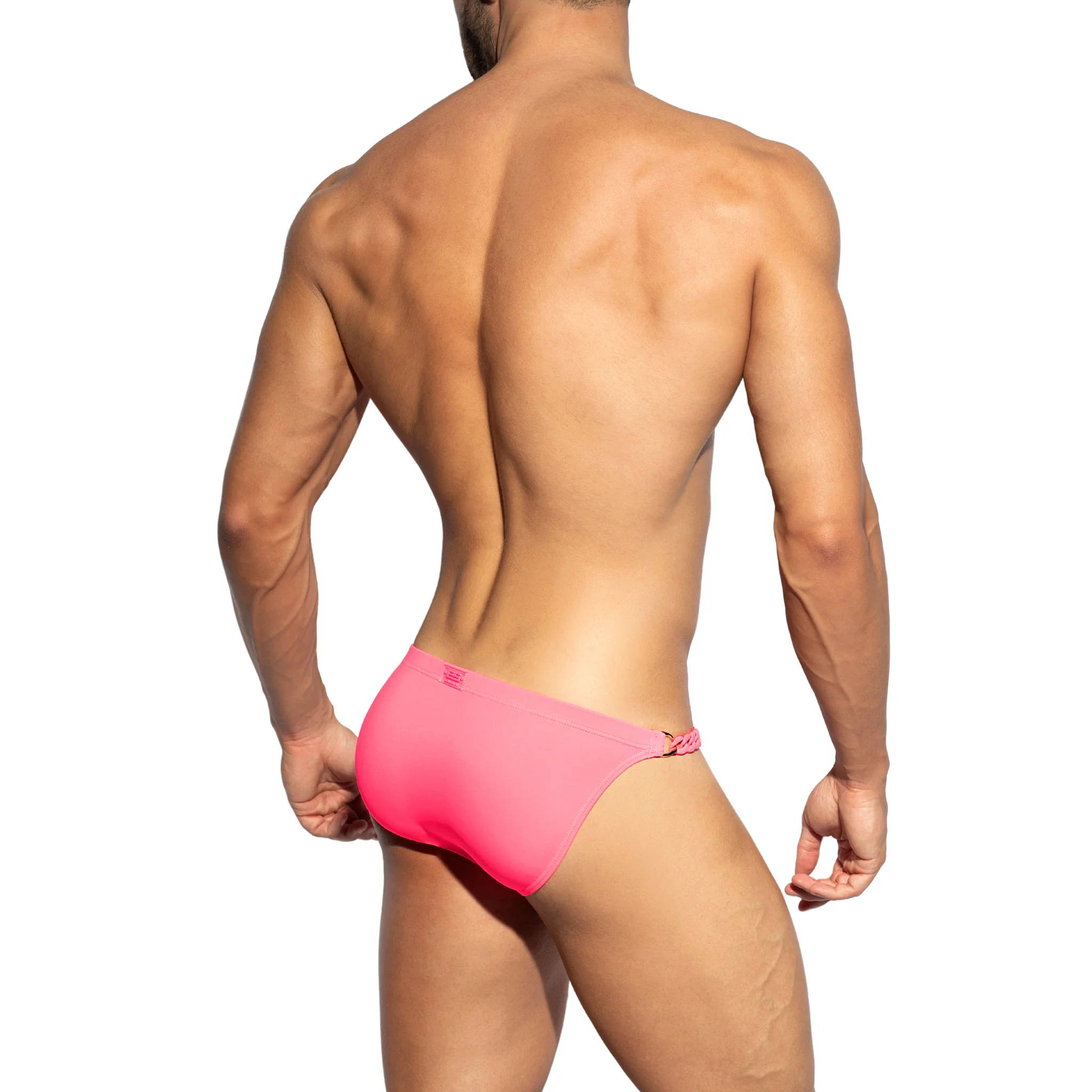 ES Collection Persian Bikini Swim Brief Neon Pink 2313 - Image 3