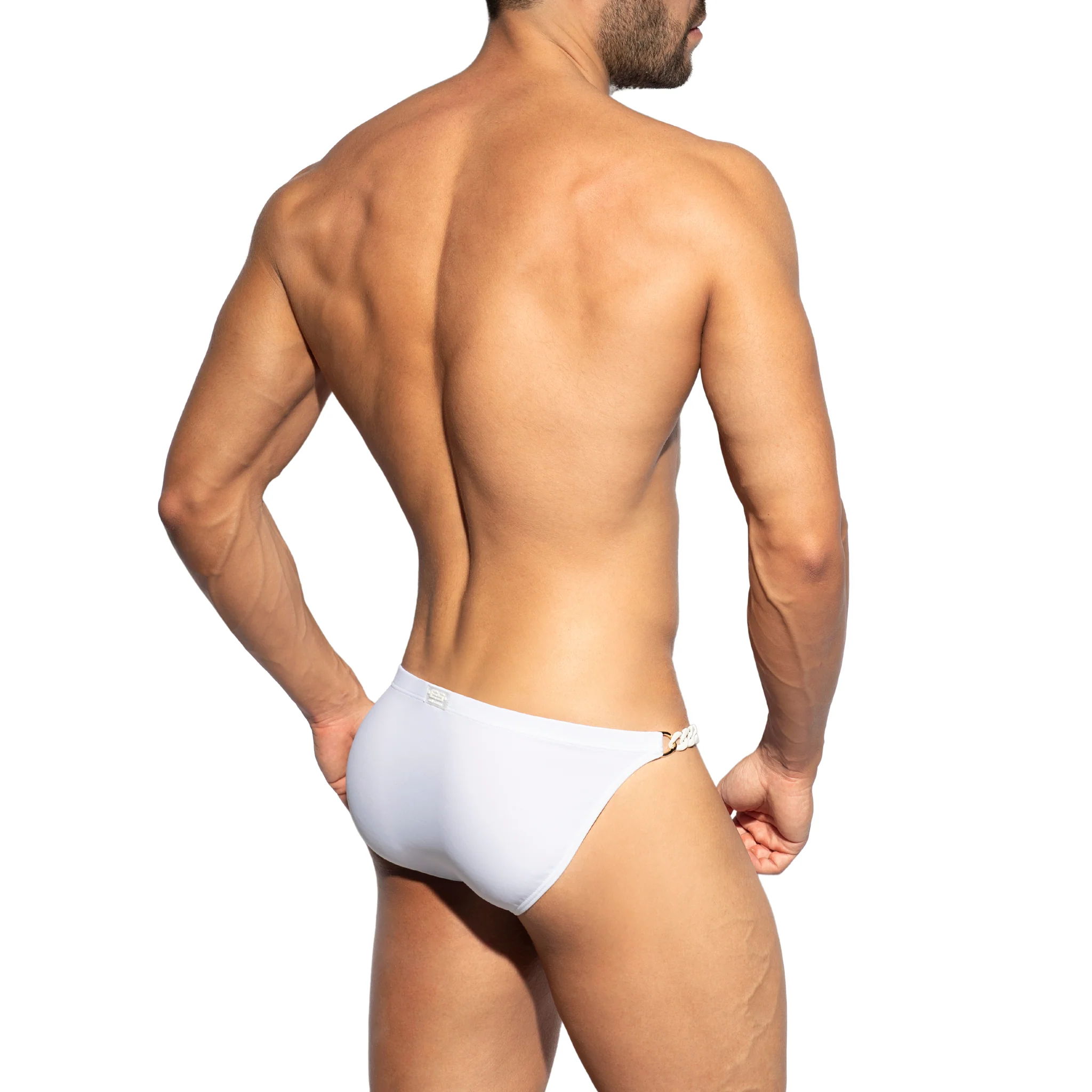 ES Collection Persian Bikini Swim Brief White 2313 - Image 3