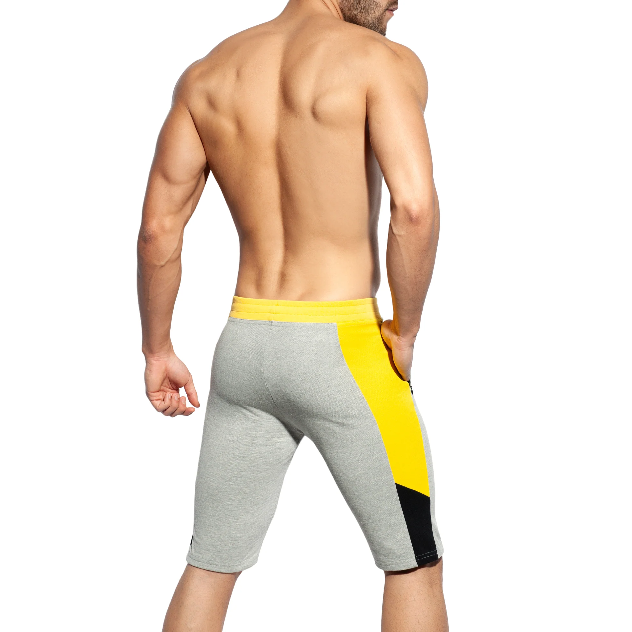 ES Collection Pique Fit Bermudas Heather Grey SP245 - Image 3