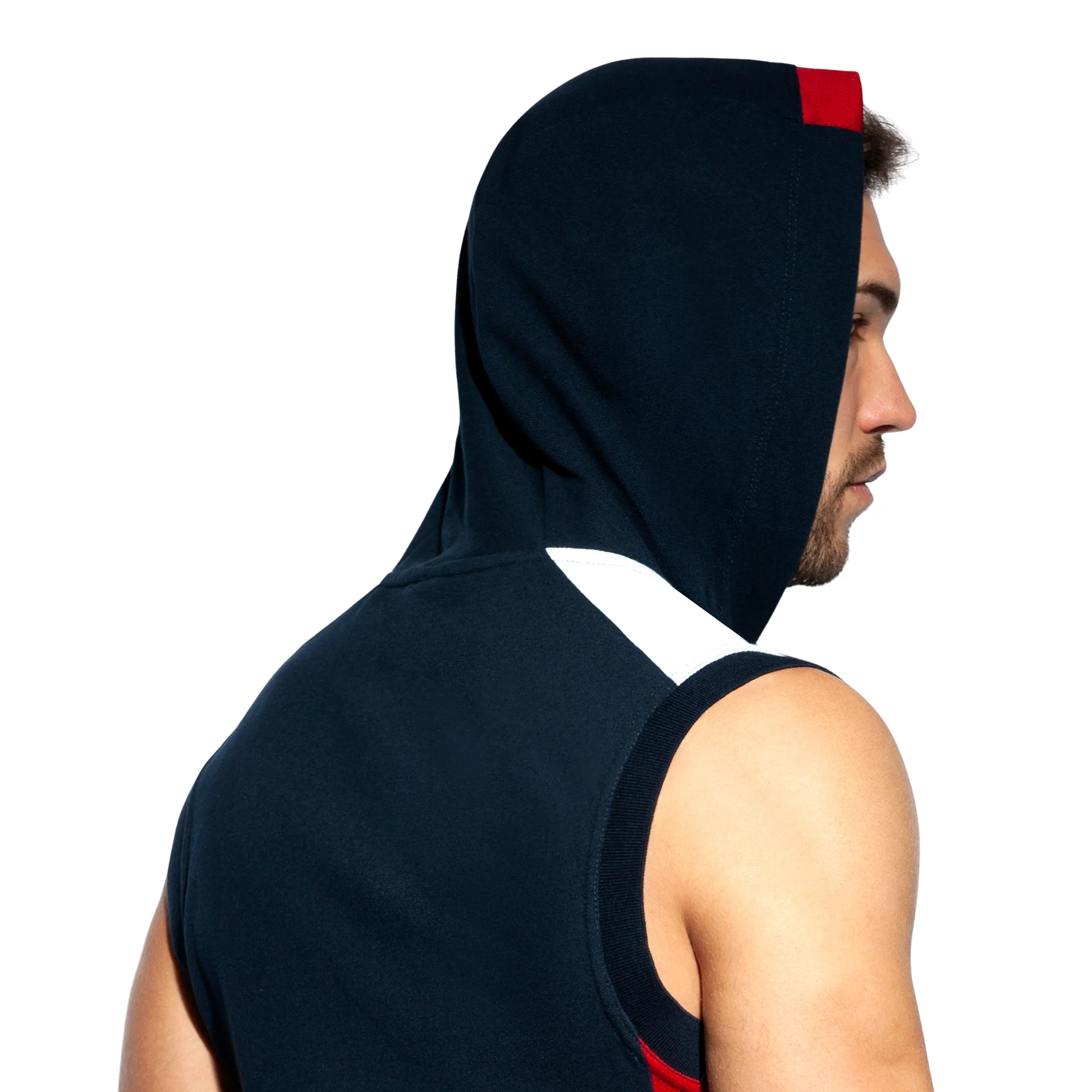 ES Collection Pique Fit Hoodie Navy SP243 - Image 4