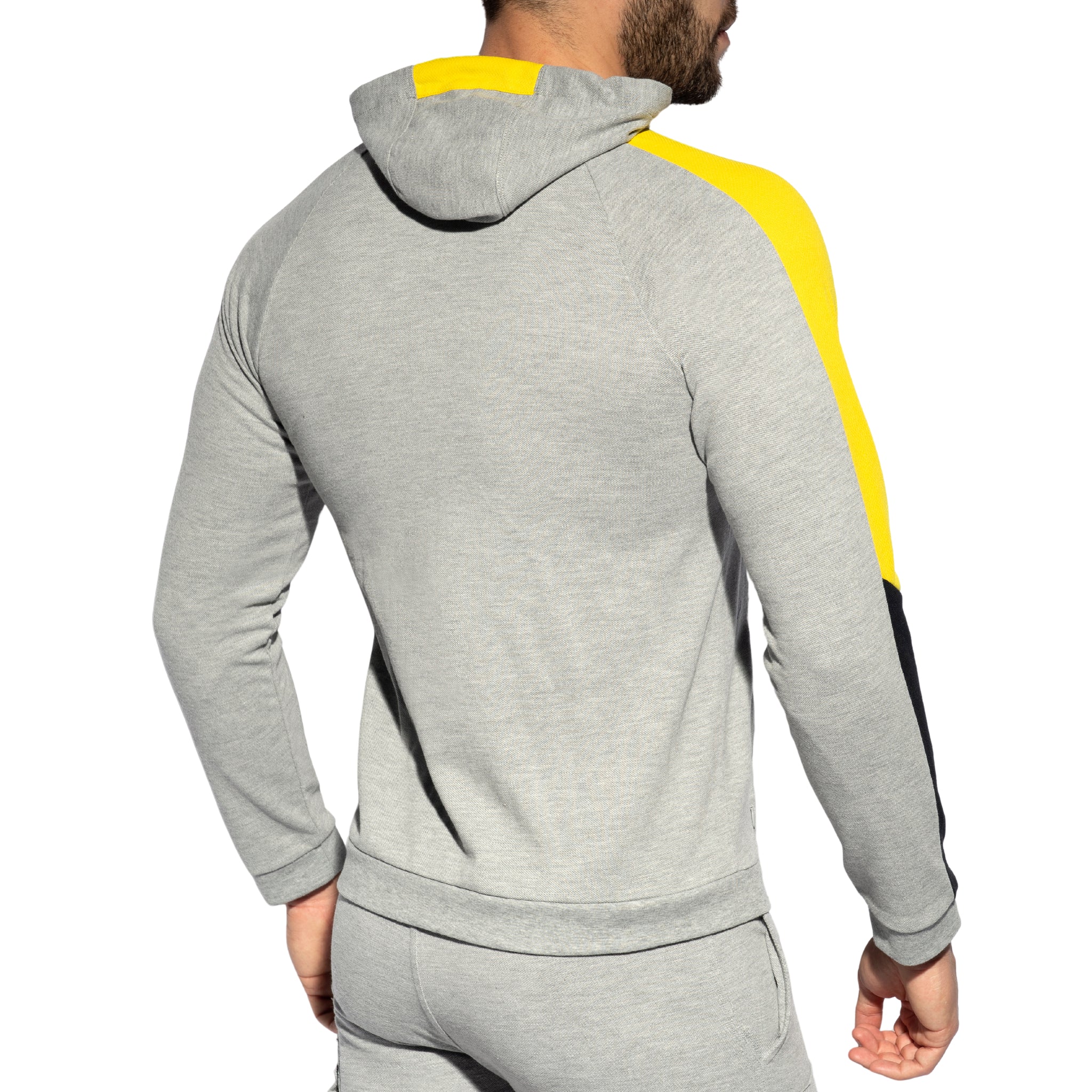 ES Collection Pique Fit Hoodie Heather Grey SP263 - Image 3