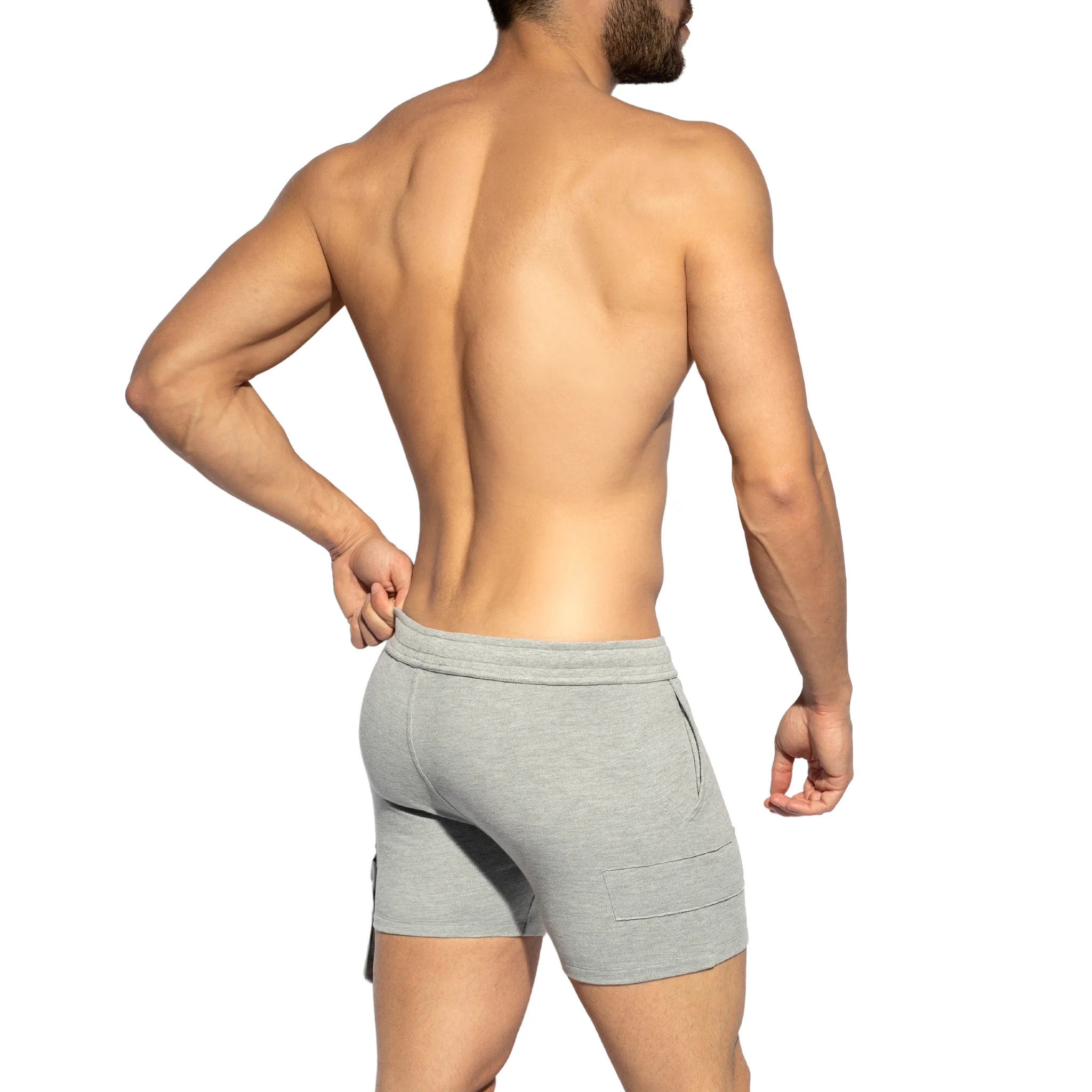 ES Collection Pique Short Heather Grey SP260 - Image 3