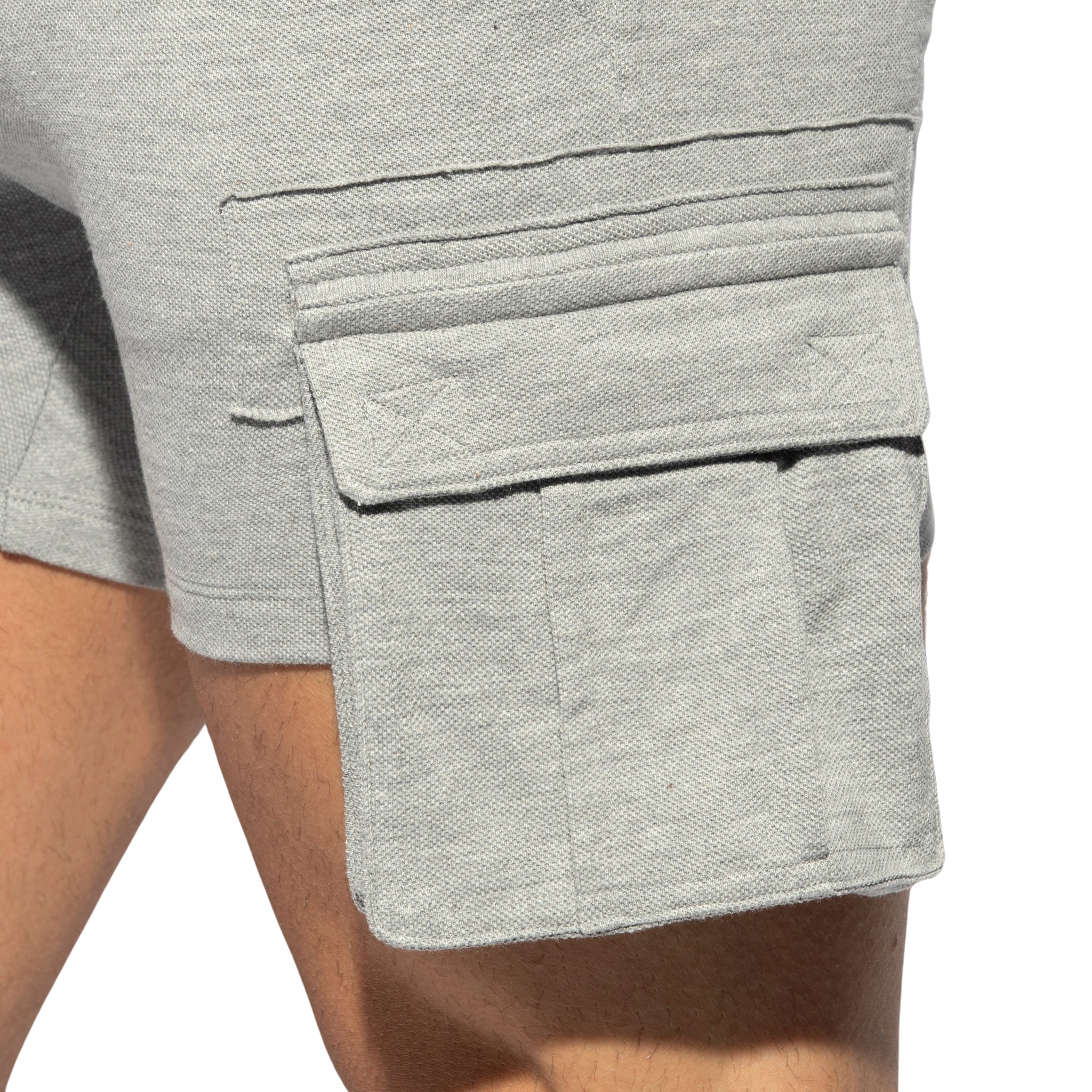 ES Collection Pique Short Heather Grey SP260 - Image 4