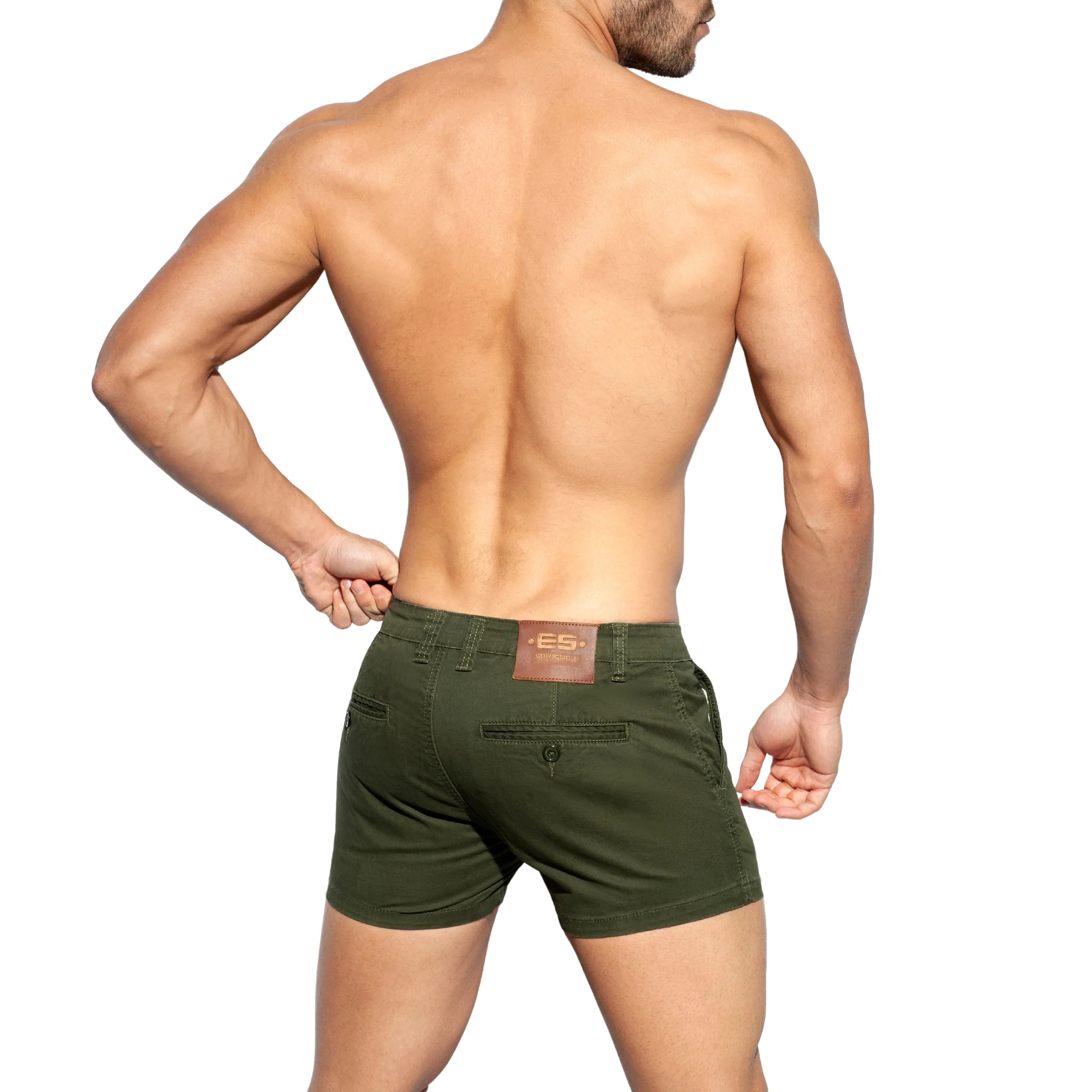 ES Collection Plain Cargo Short Khaki ESJ055 - Image 3