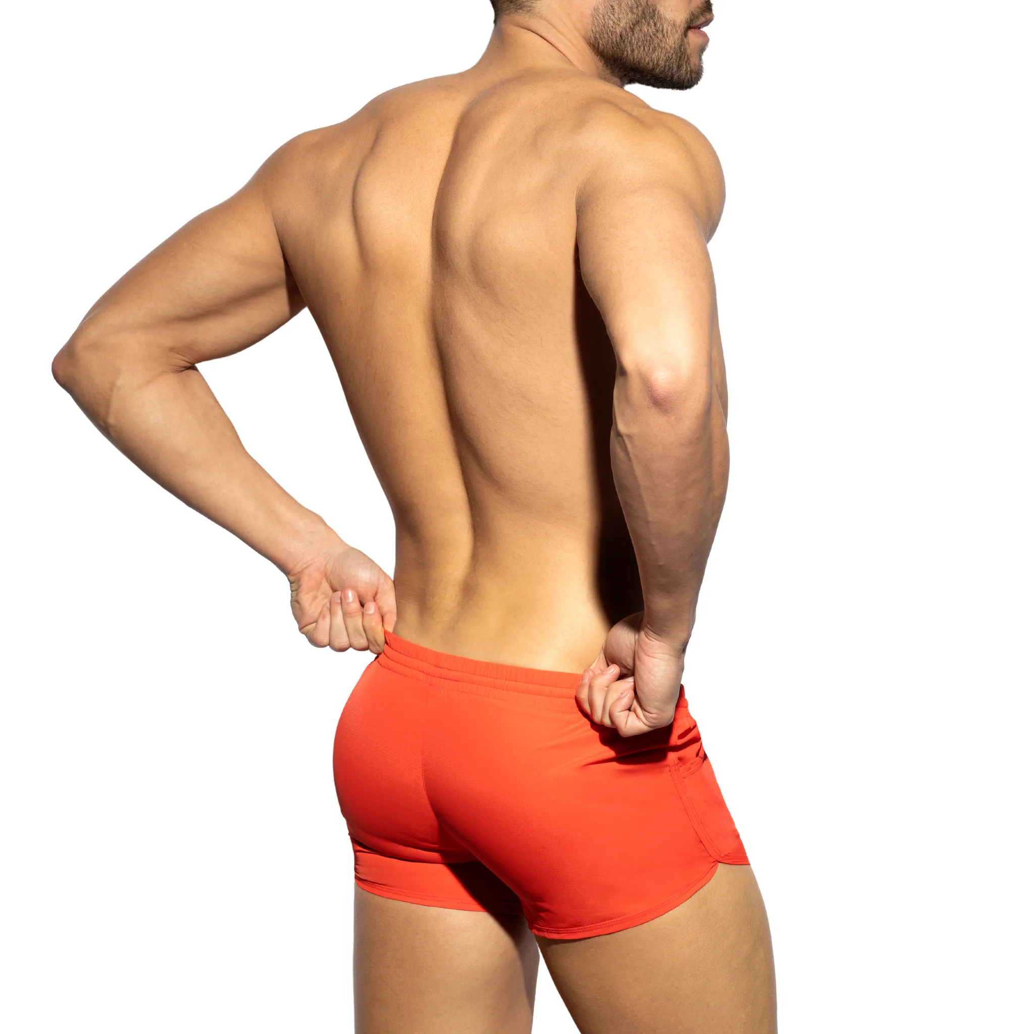 ES Collection Plain Rocky Shorts Orange 2204 - Image 3