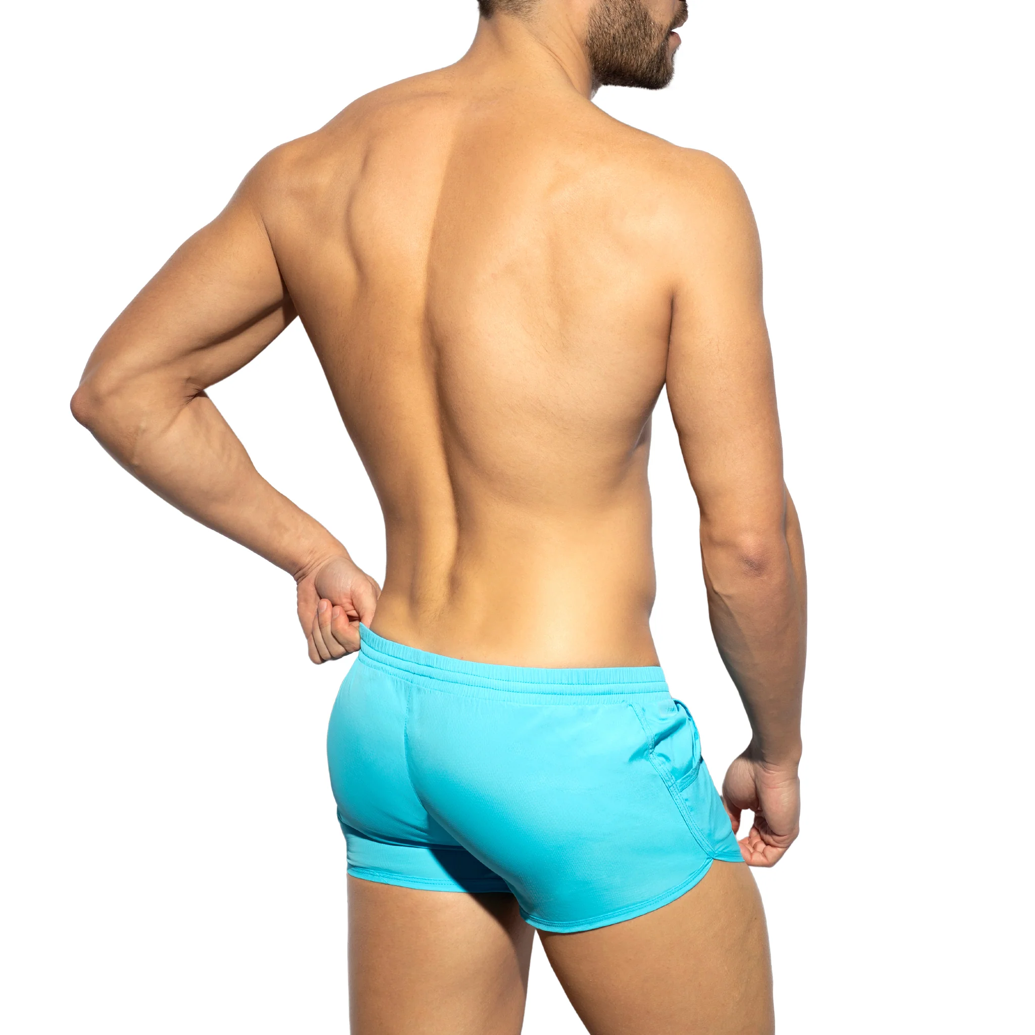 ES Collection Plain Rocky Shorts Turquoise 2204 - Image 3
