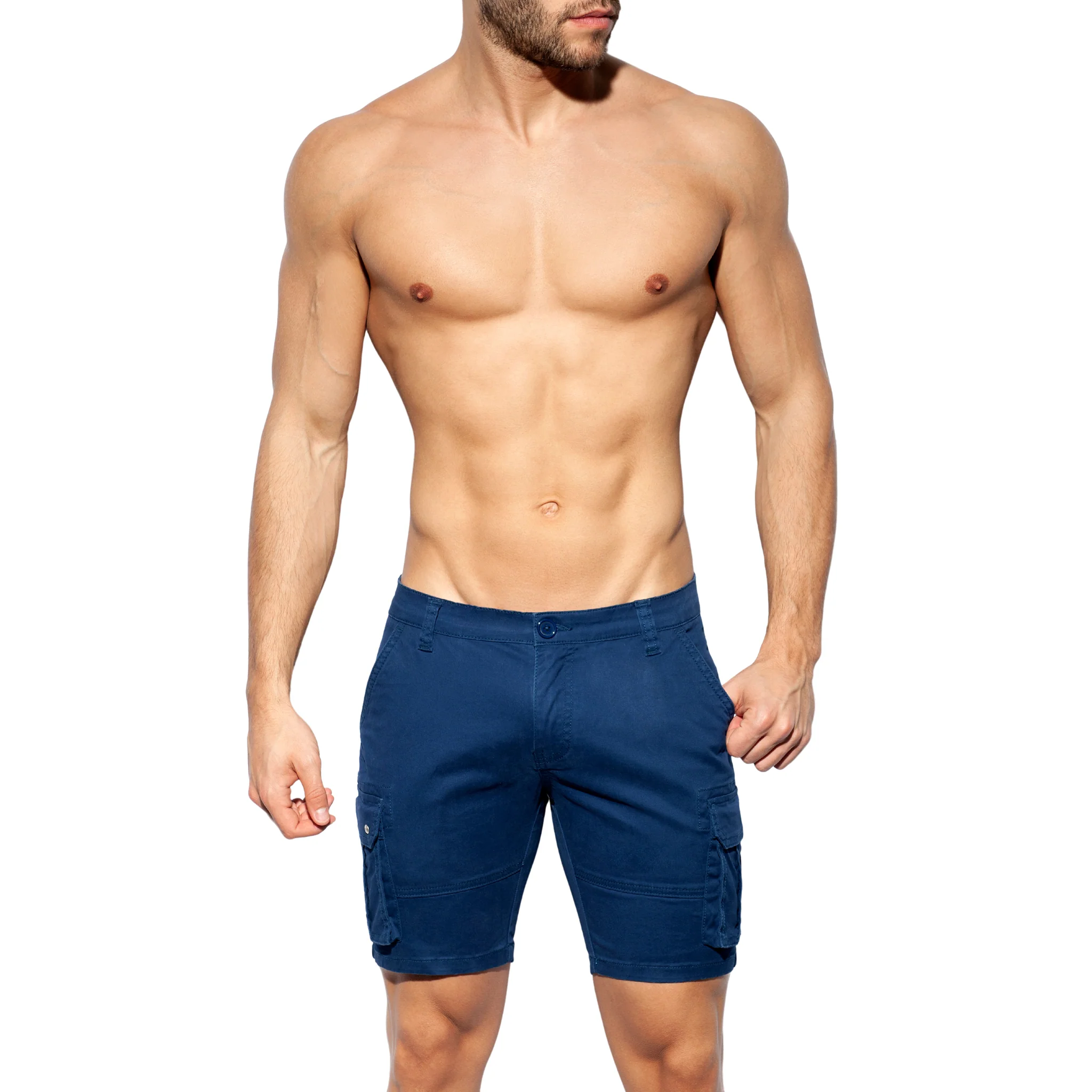ES Collection Pockets Cargo Bermuda Navy ESJ056 - Image 2