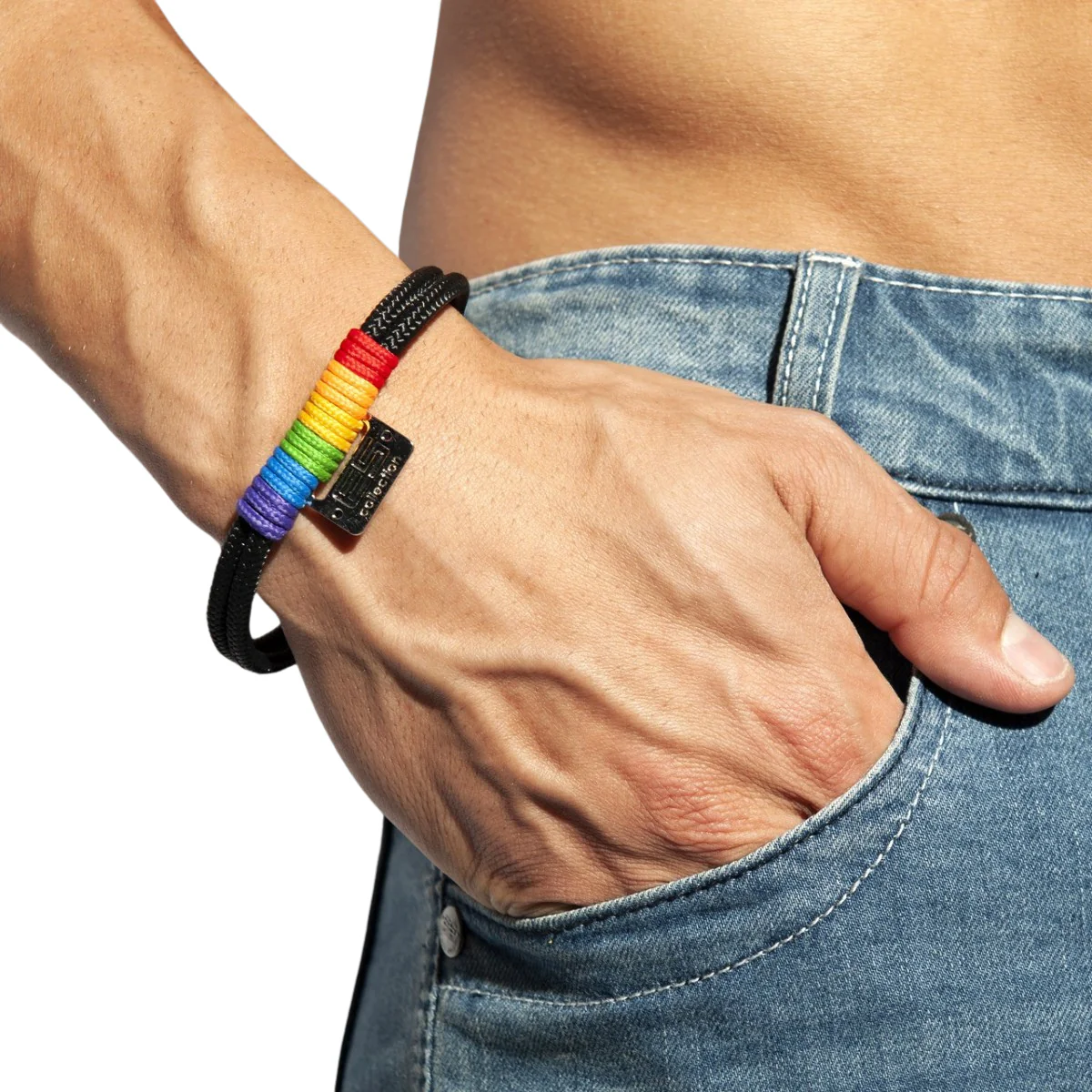 ES Collection Rainbow Bracelet Black AC111