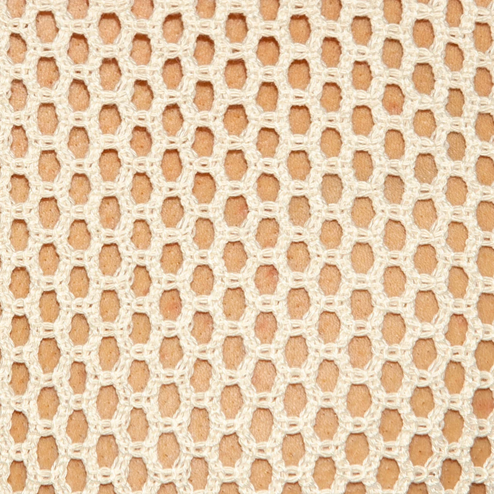 ES Collection Raw Crochet Bermudas Beige SP348 - Image 4