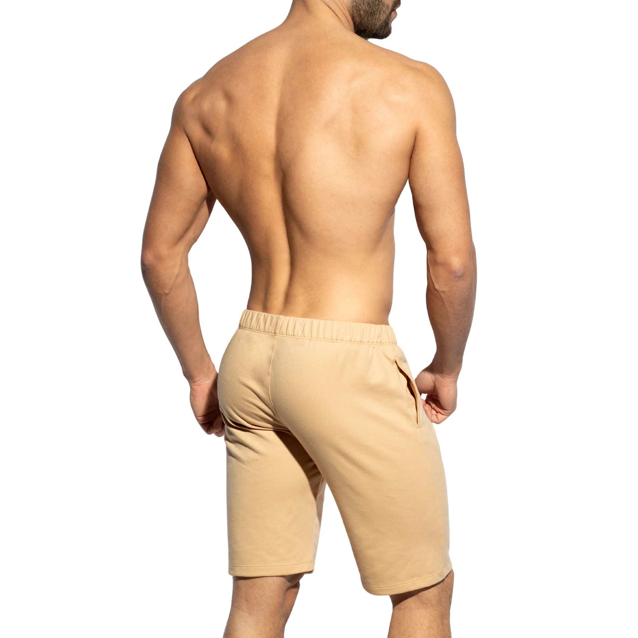 ES Collection Relief Sports Shorts Beige SP293 - Image 3