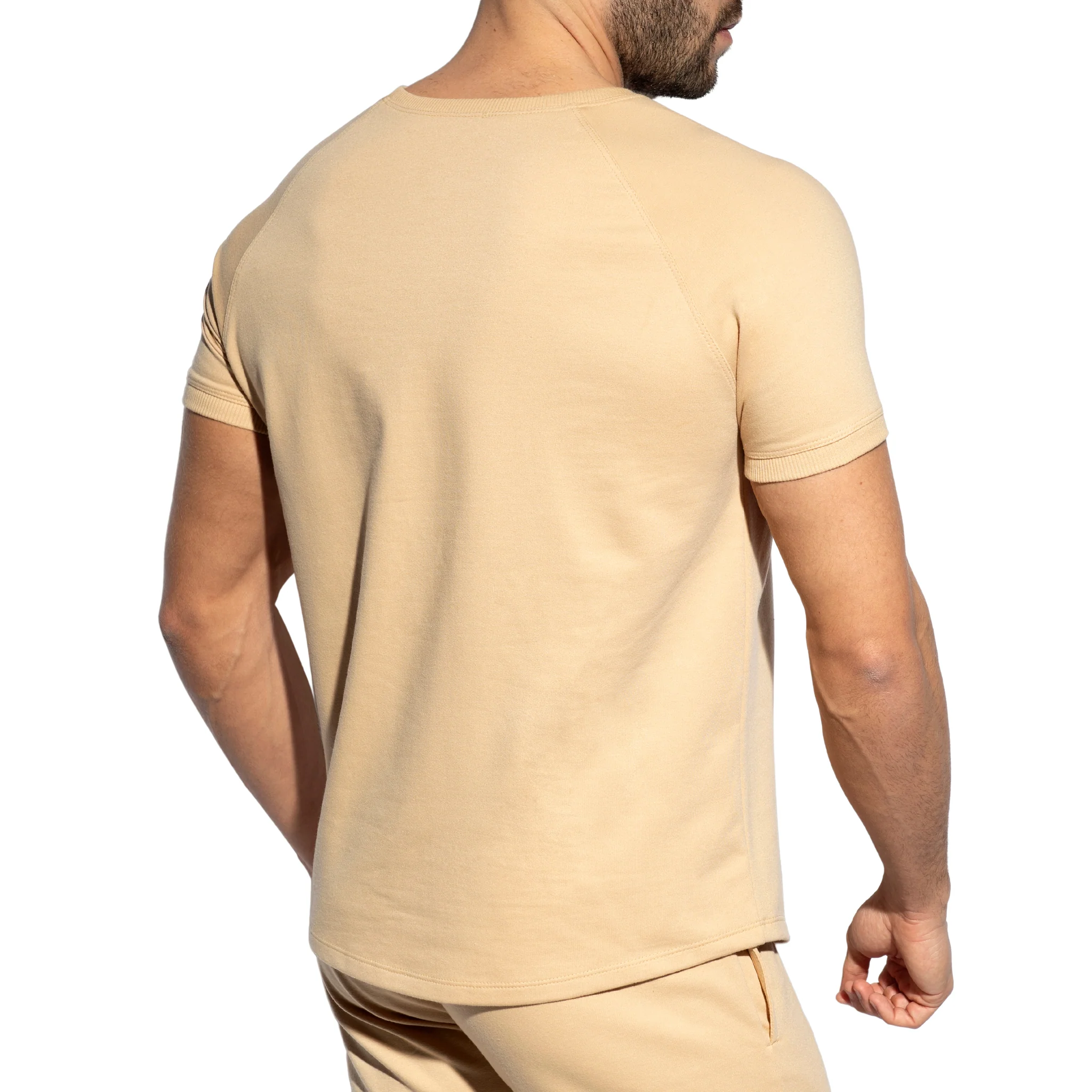 ES Collection Relief Sports T-Shirt Beige SP292 - Image 3