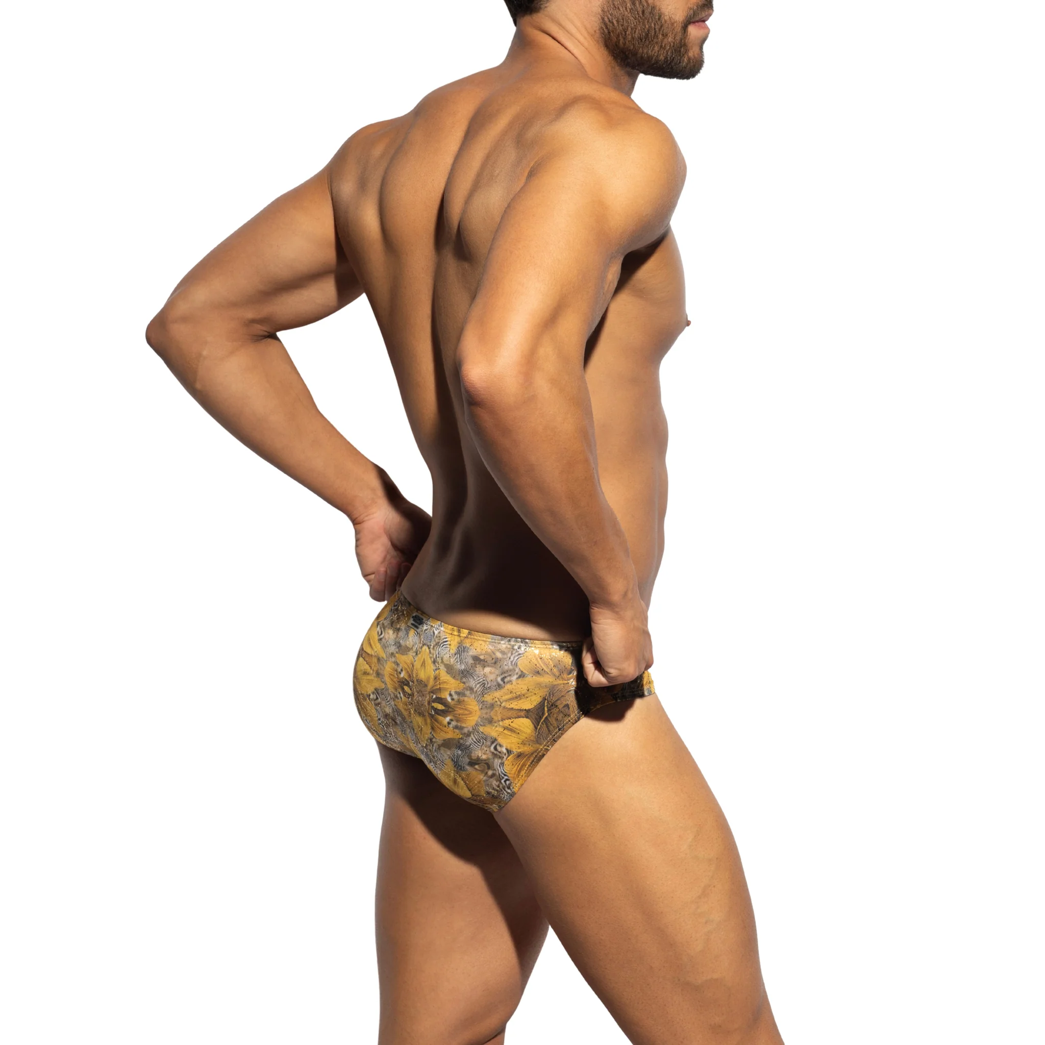 ES Collection Safari Bikini Brief Yellow UN645 - Image 3