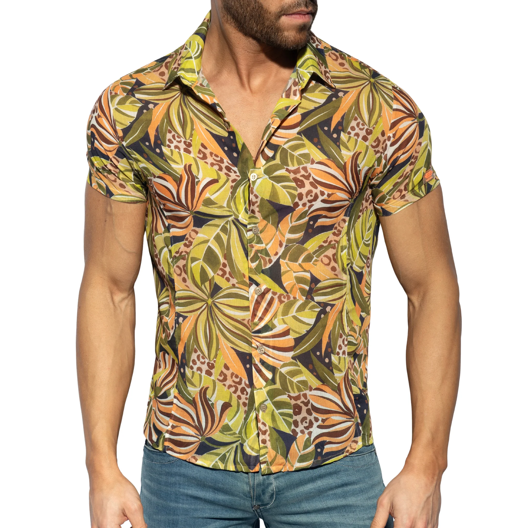 ES Collection Seychelles Shirt Khaki SHT030 - Image 2