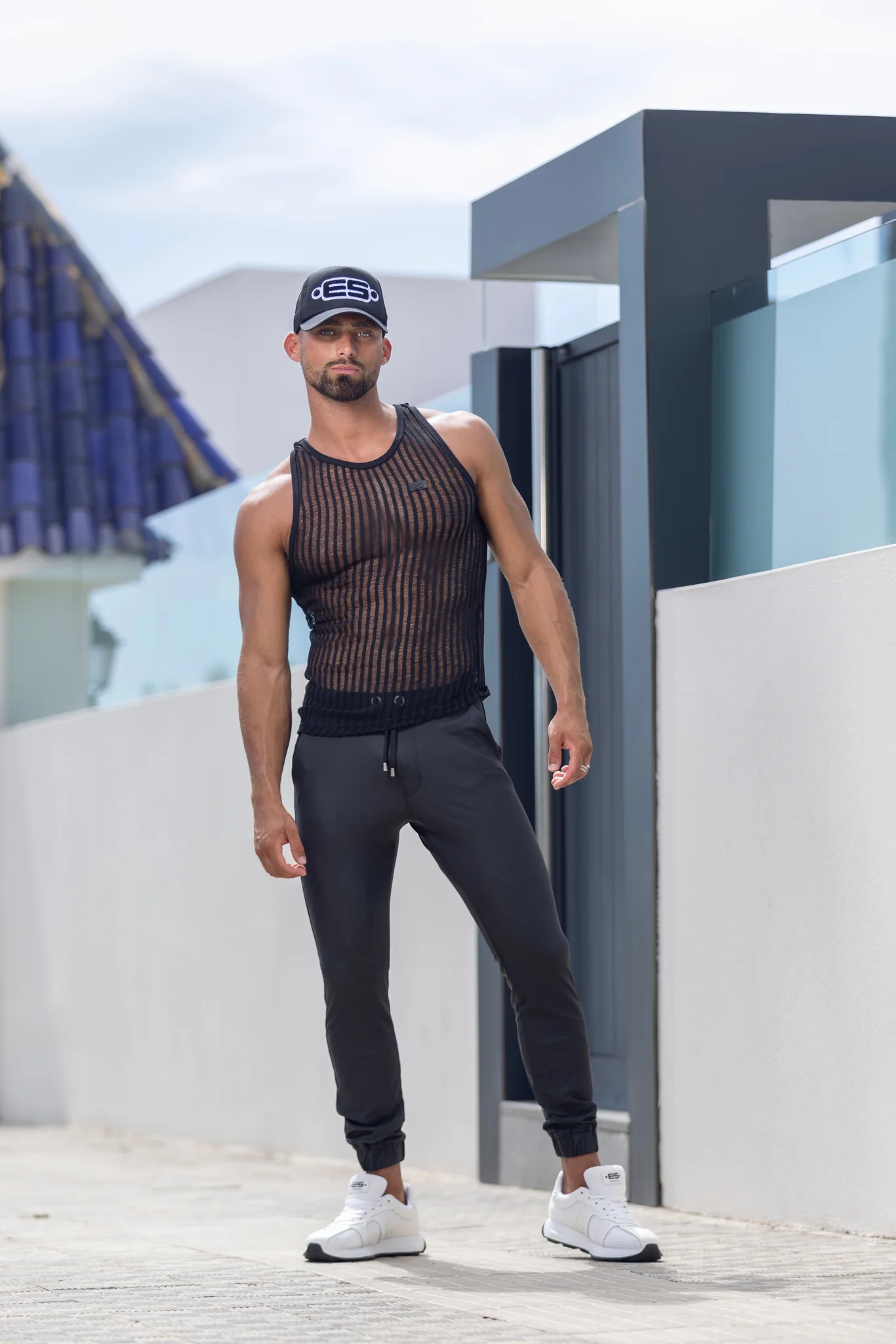 ES Collection Silhouette Tank Top Black TS331 - Image 6