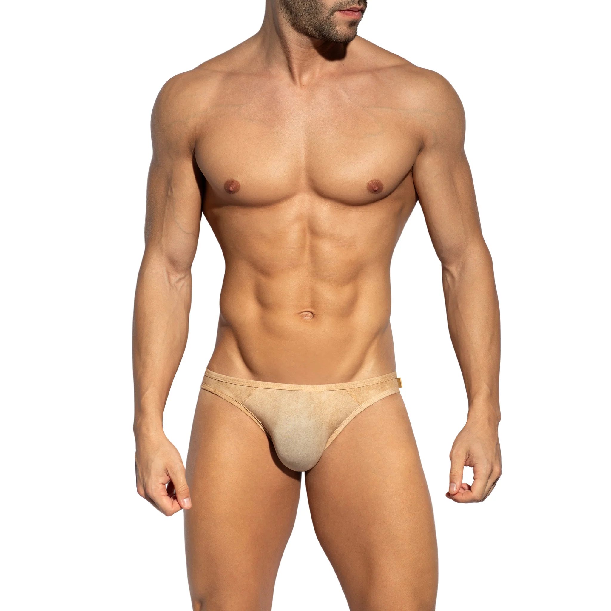 ES Collection Simsuede Bikini Brief Beige UN604 - Image 2