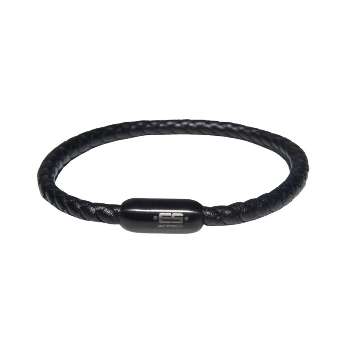 ES Collection Single Braid Bracelet Black AC184 - Image 2