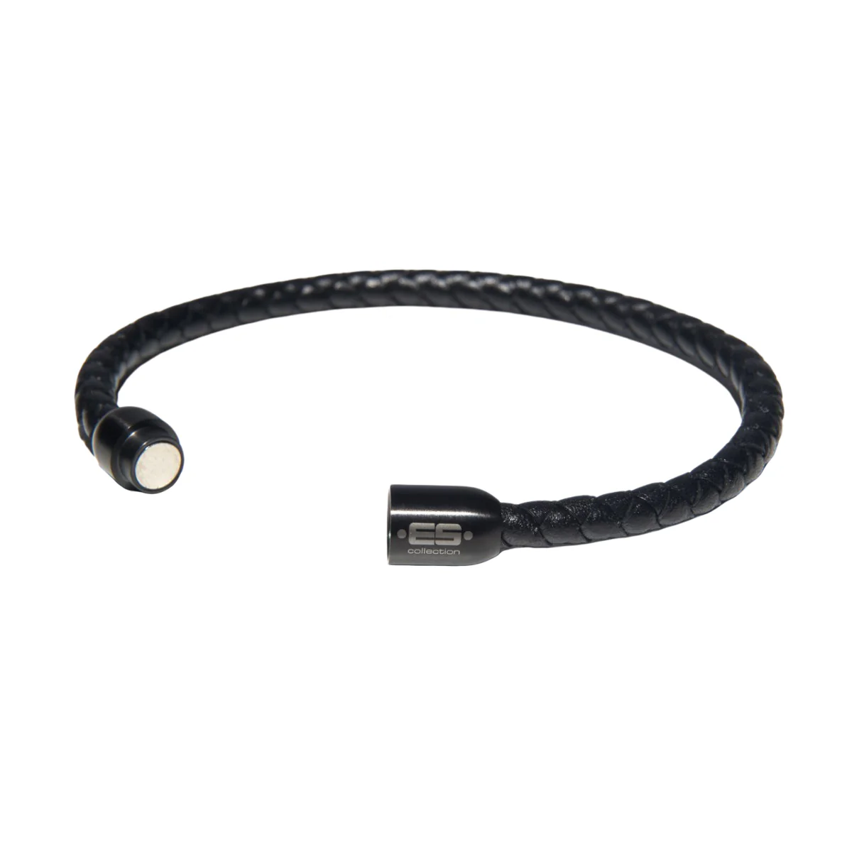 ES Collection Single Braid Bracelet Black AC184 - Image 3