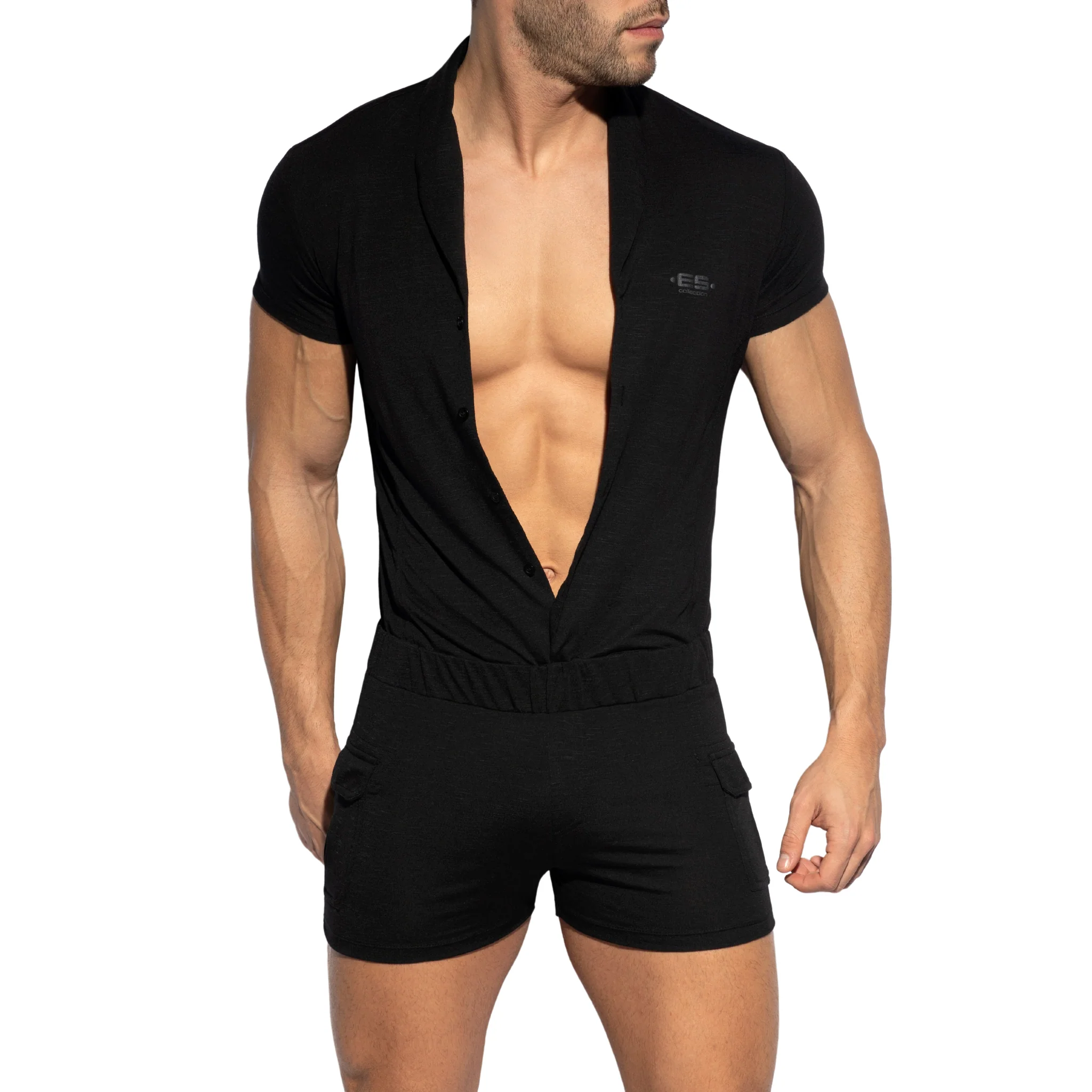 ES Collection Sleeves Body Suit Black SP256 - Image 4