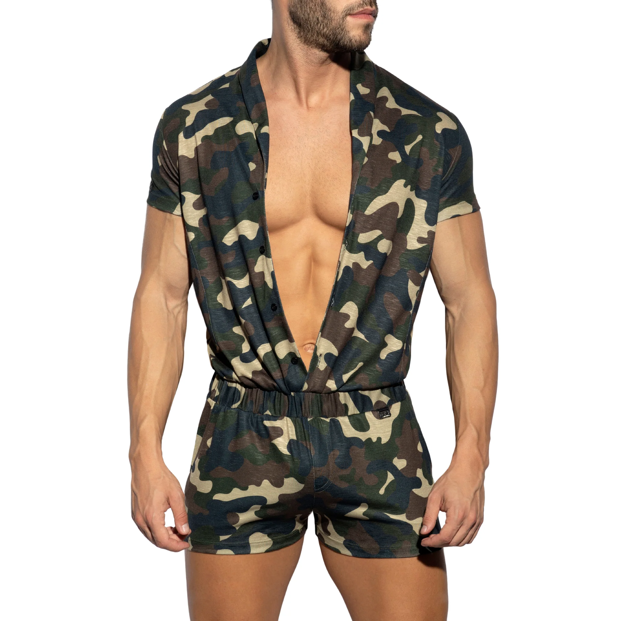 ES Collection Sleeves Camo Bodysuit Camouflage SP291 - Image 4