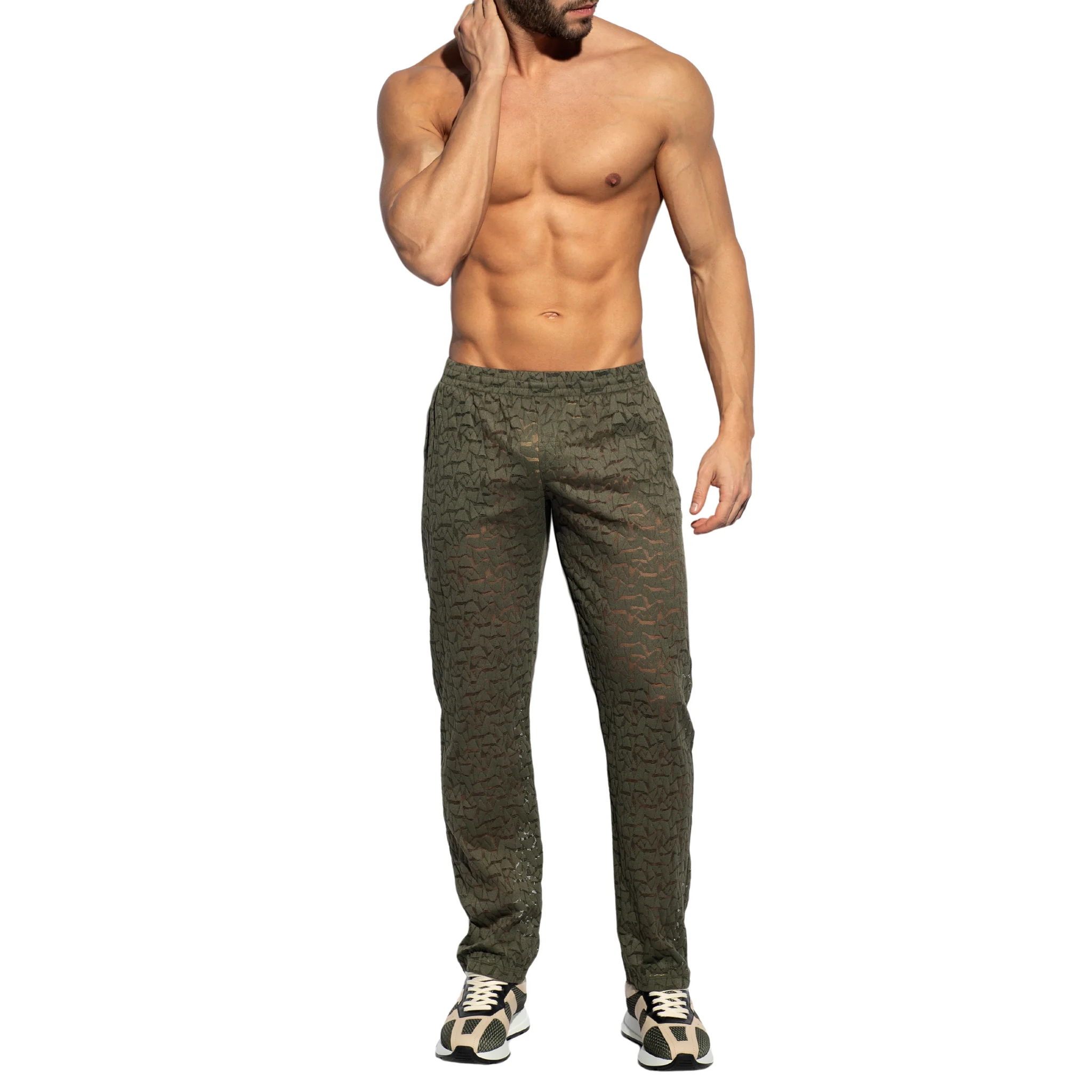 ES Collection Spider Long Pants Khaki SP310 - Image 2