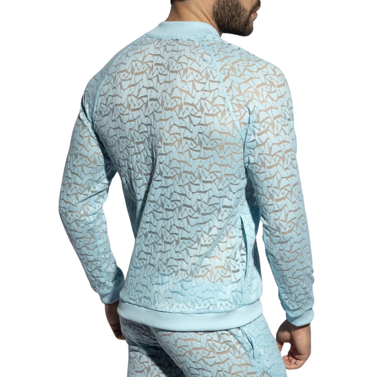 ES Collection Spider Sports Sweatshirt Sky Blue SP308 - Image 3