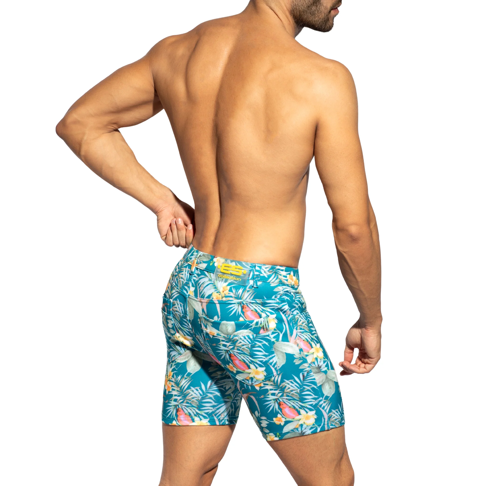 ES Collection Svelte Hawaiian Shorts Cobalt SP326 - Image 3