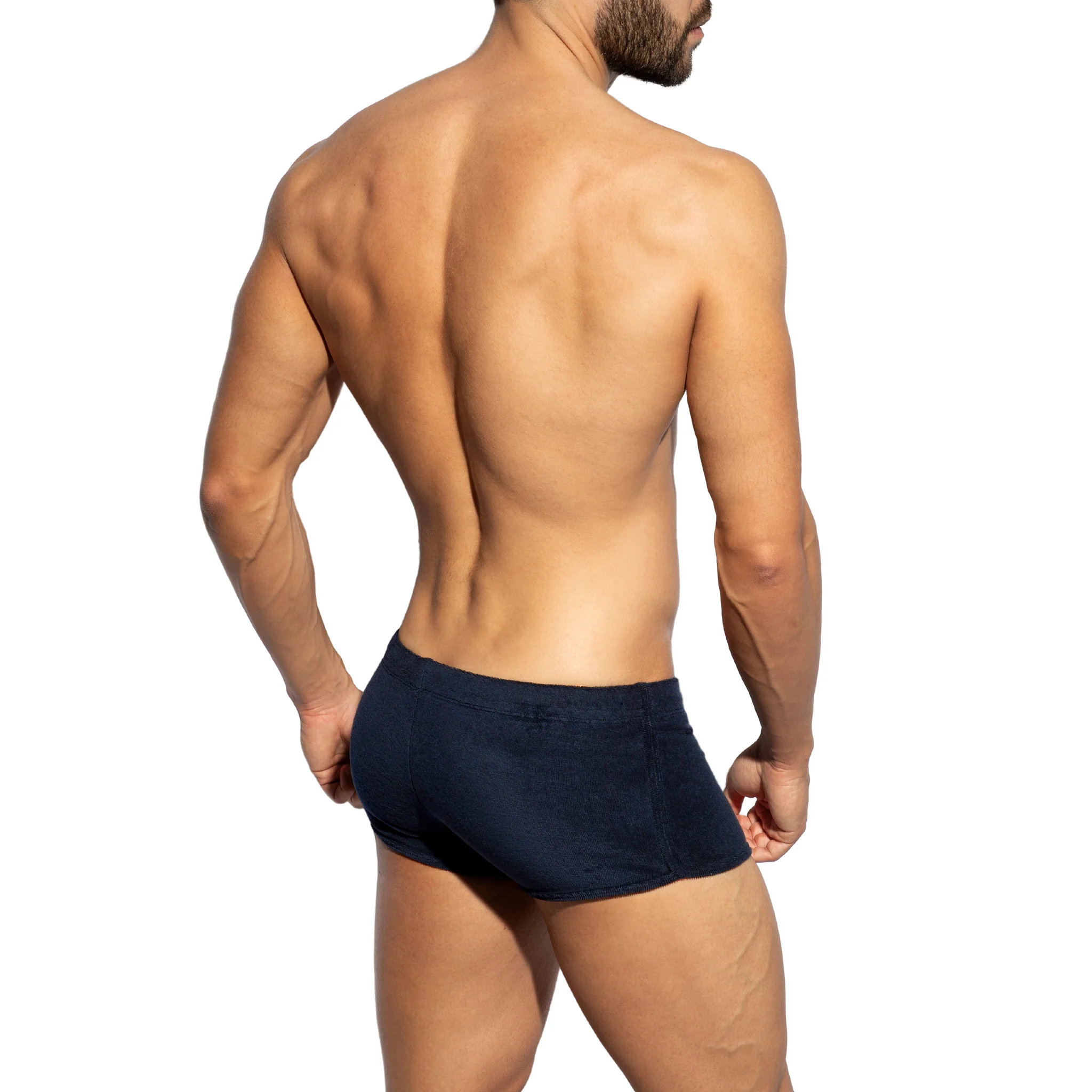 ES Collection Terrycloth Short Shorts Navy SP325 - Image 3