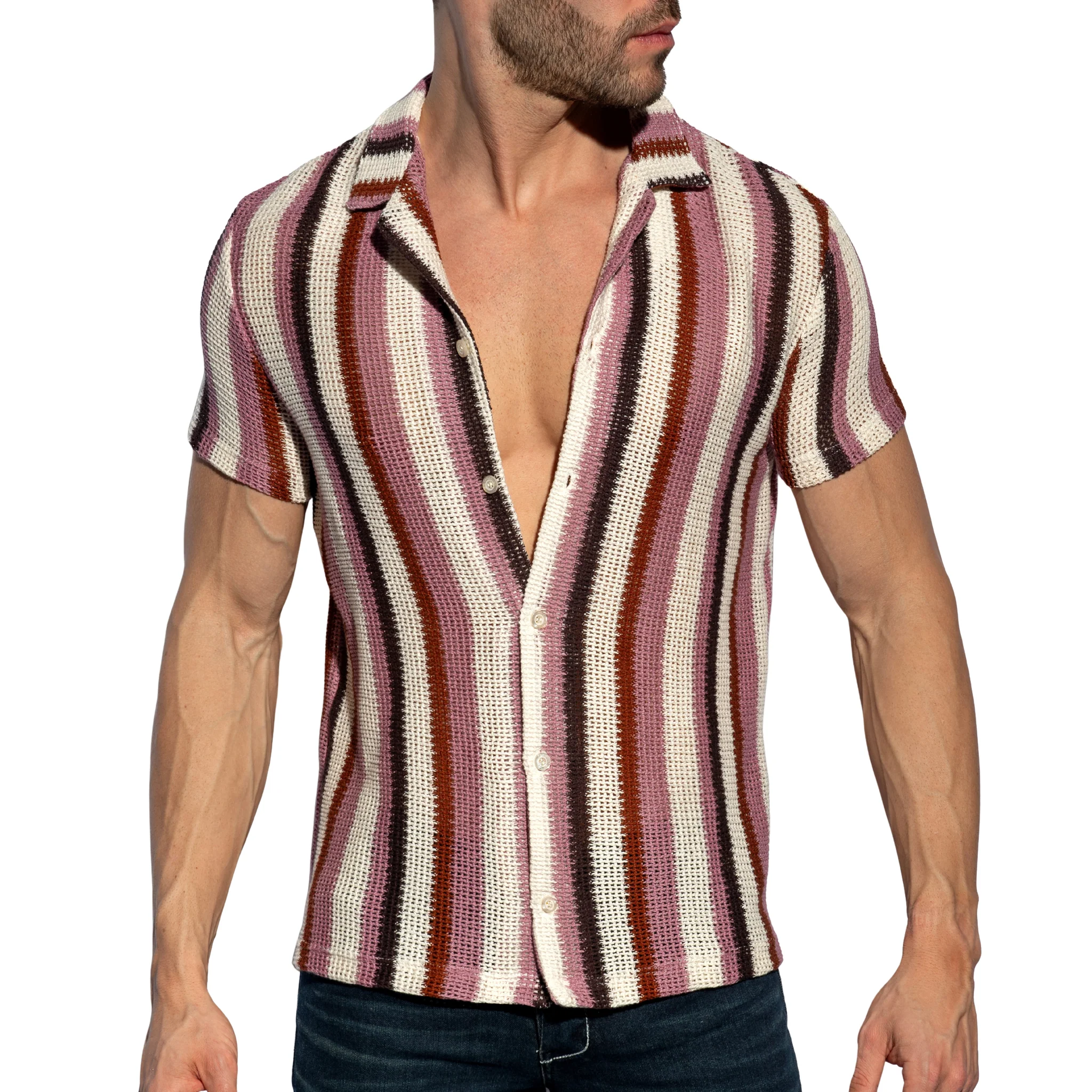 ES Collection Topkapi Shirt Violet SHT040 - Image 2
