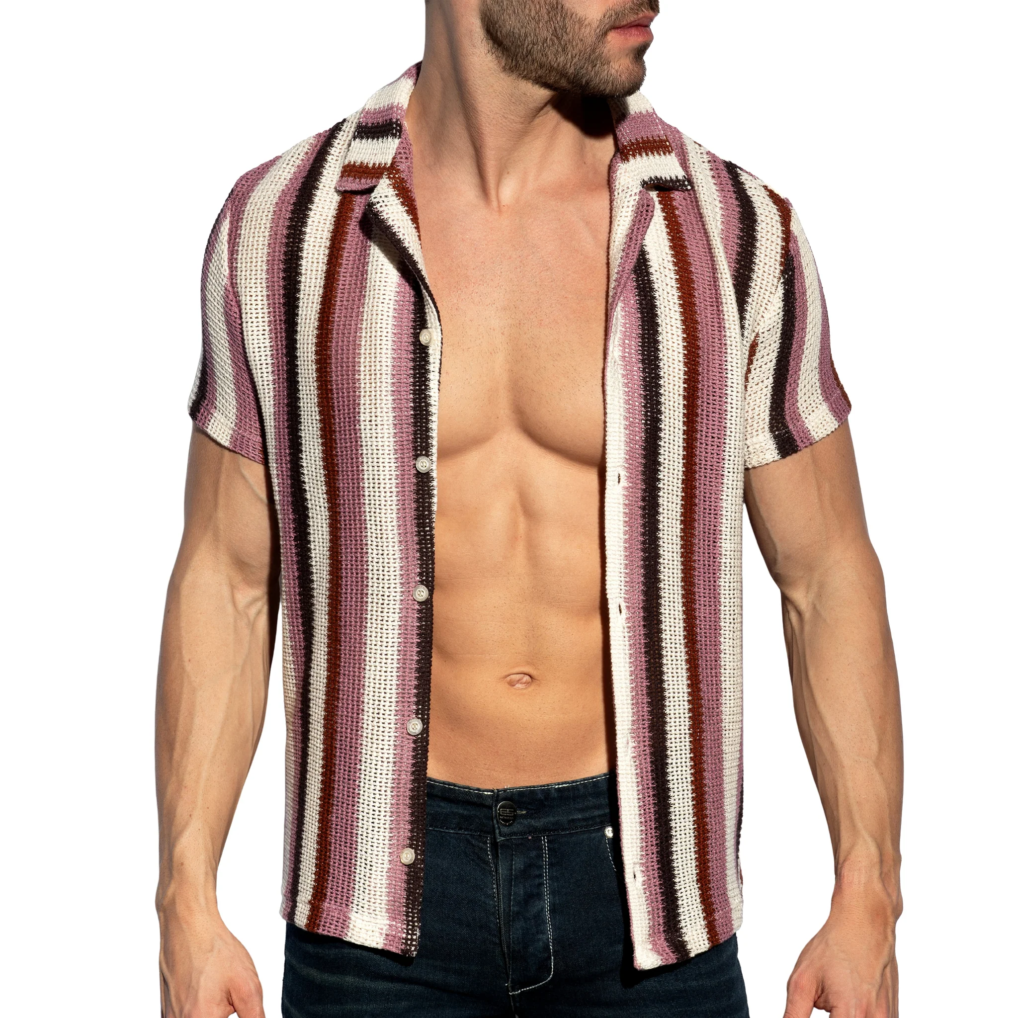 ES Collection Topkapi Shirt Violet SHT040 - Image 5