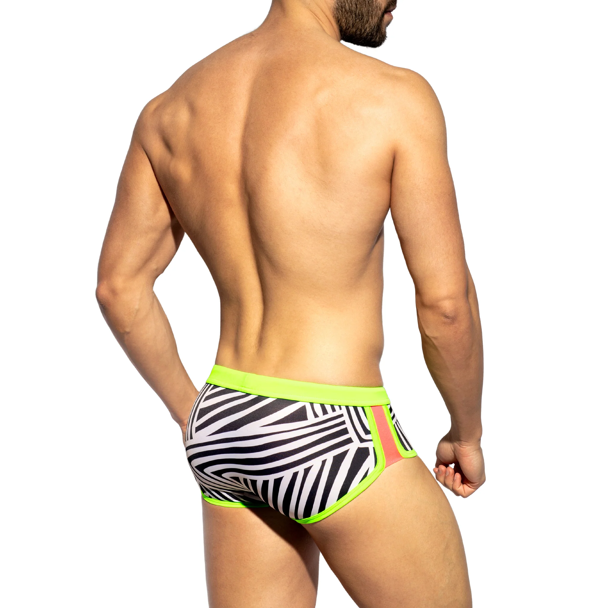 ES Collection Uganda Double Side Swim Trunk Black 2319 - Image 3