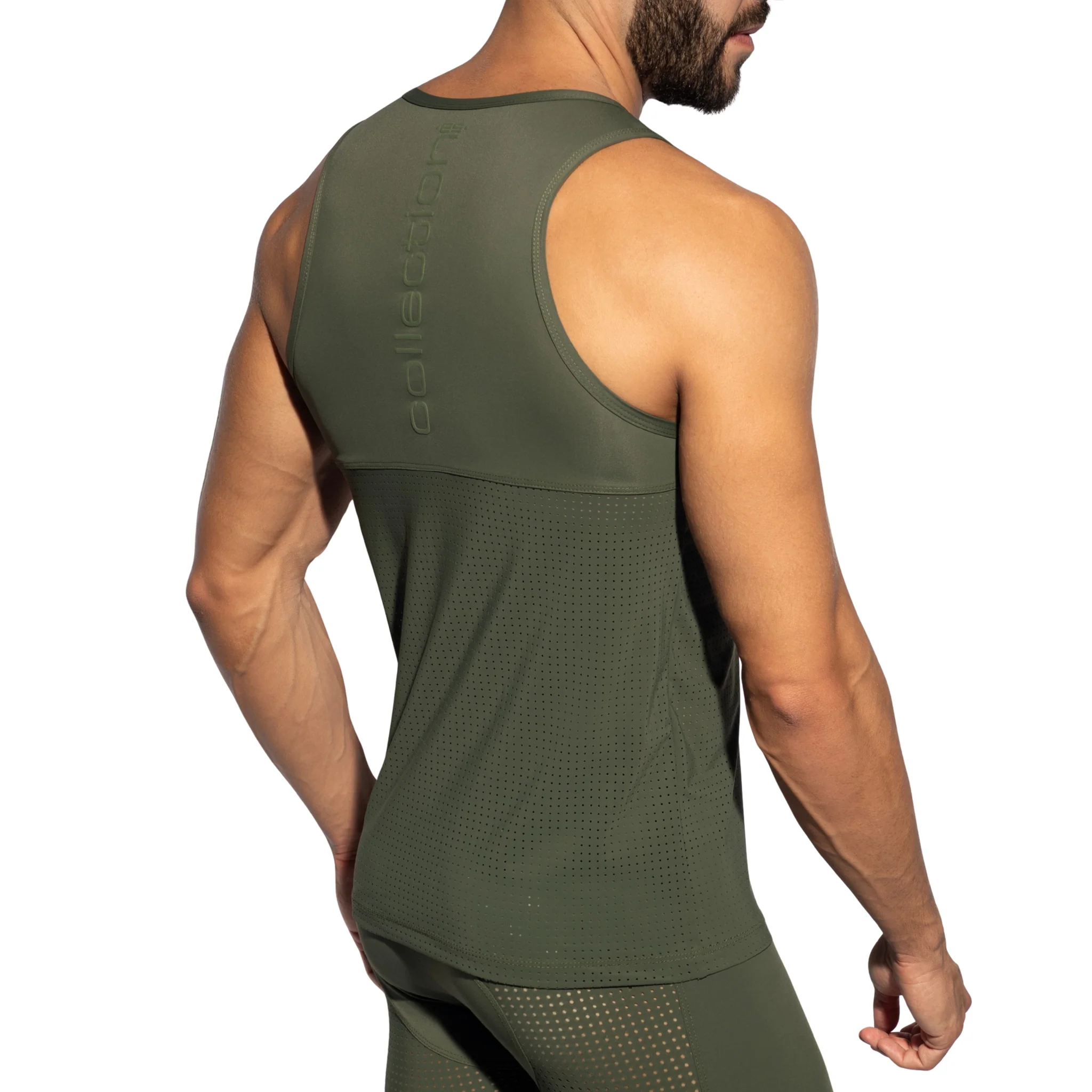 ES Collection Vertex Tank Top Khaki TS355 - Image 3
